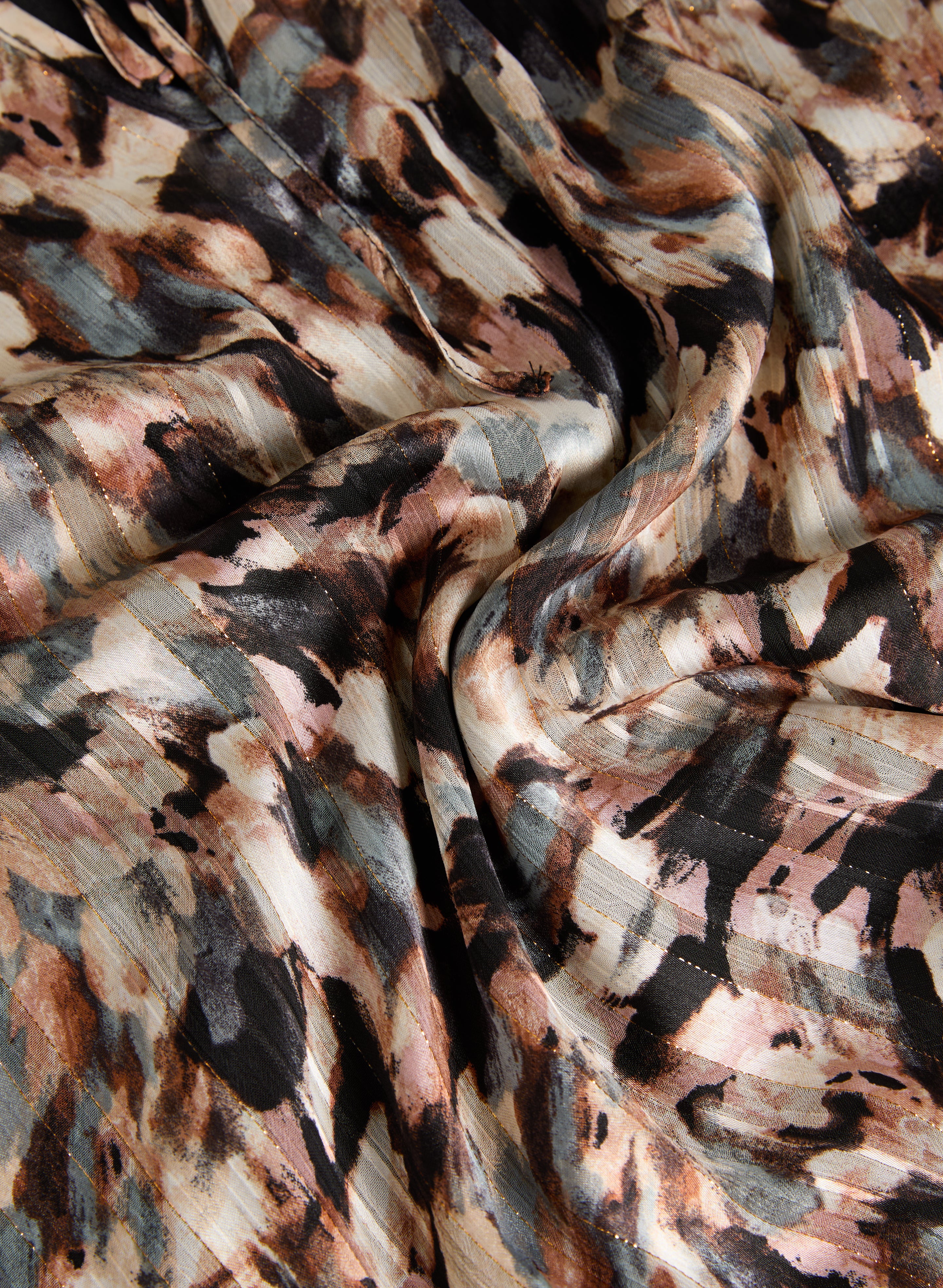 Abstract Painted Print Blouse - Image 6