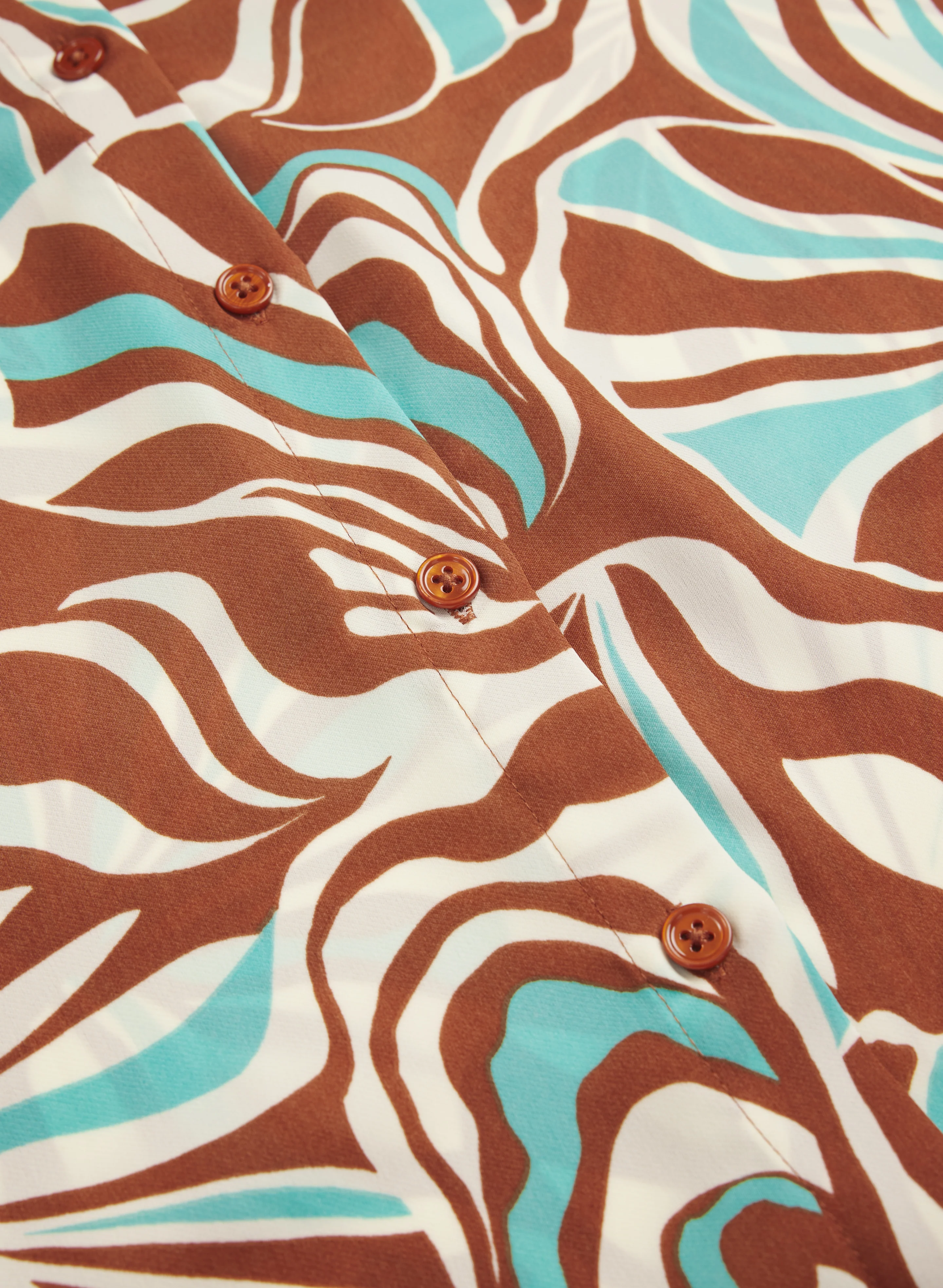 Abstract Print Blouse - Image 6