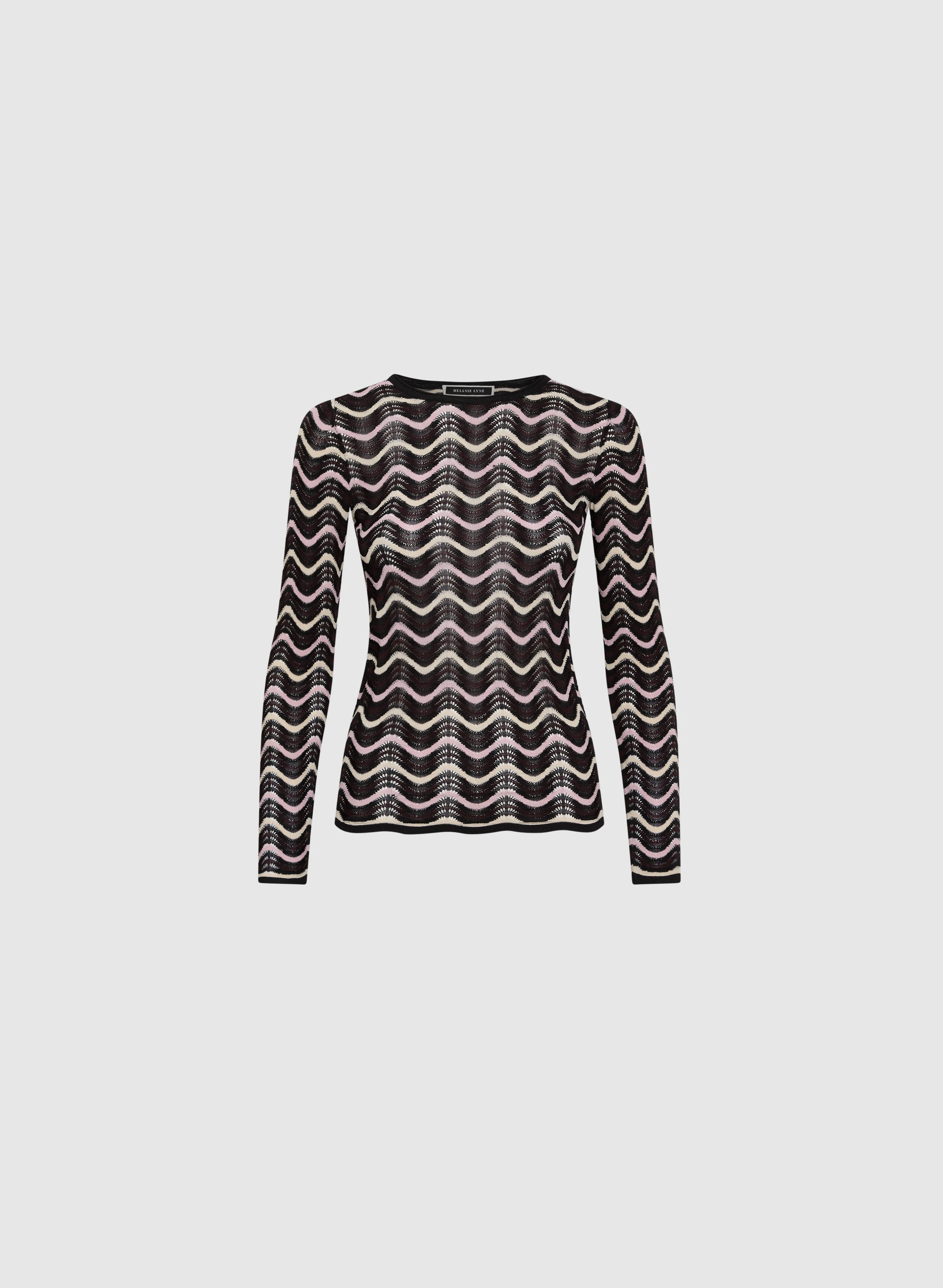 Wave Open-Knit Sweater - Image 6