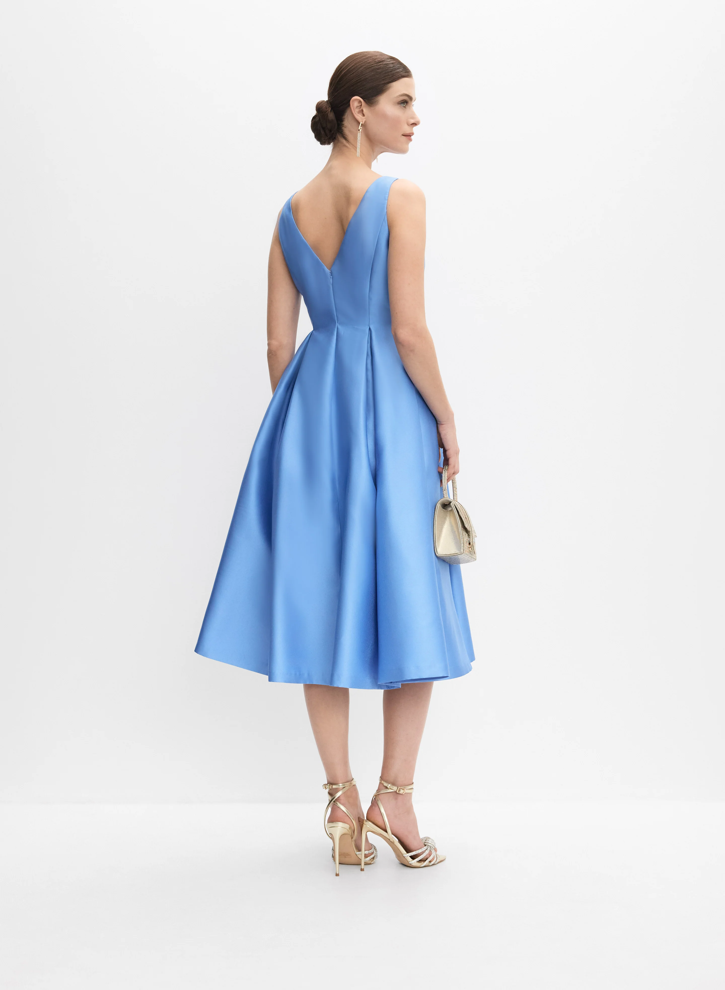 Adrianna Papell - Mikado Fit & Flare Dress - Image 3