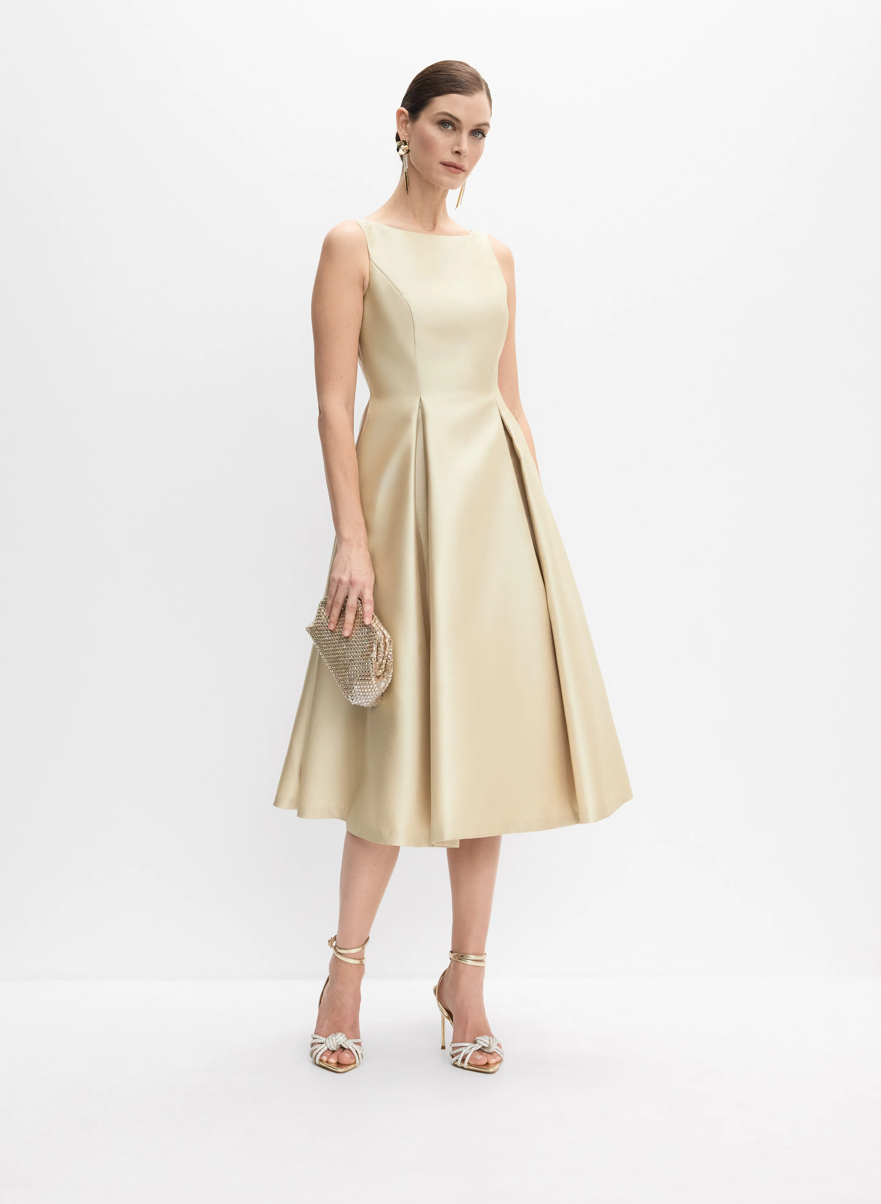 Adrianna Papell - Mikado Fit & Flare Dress