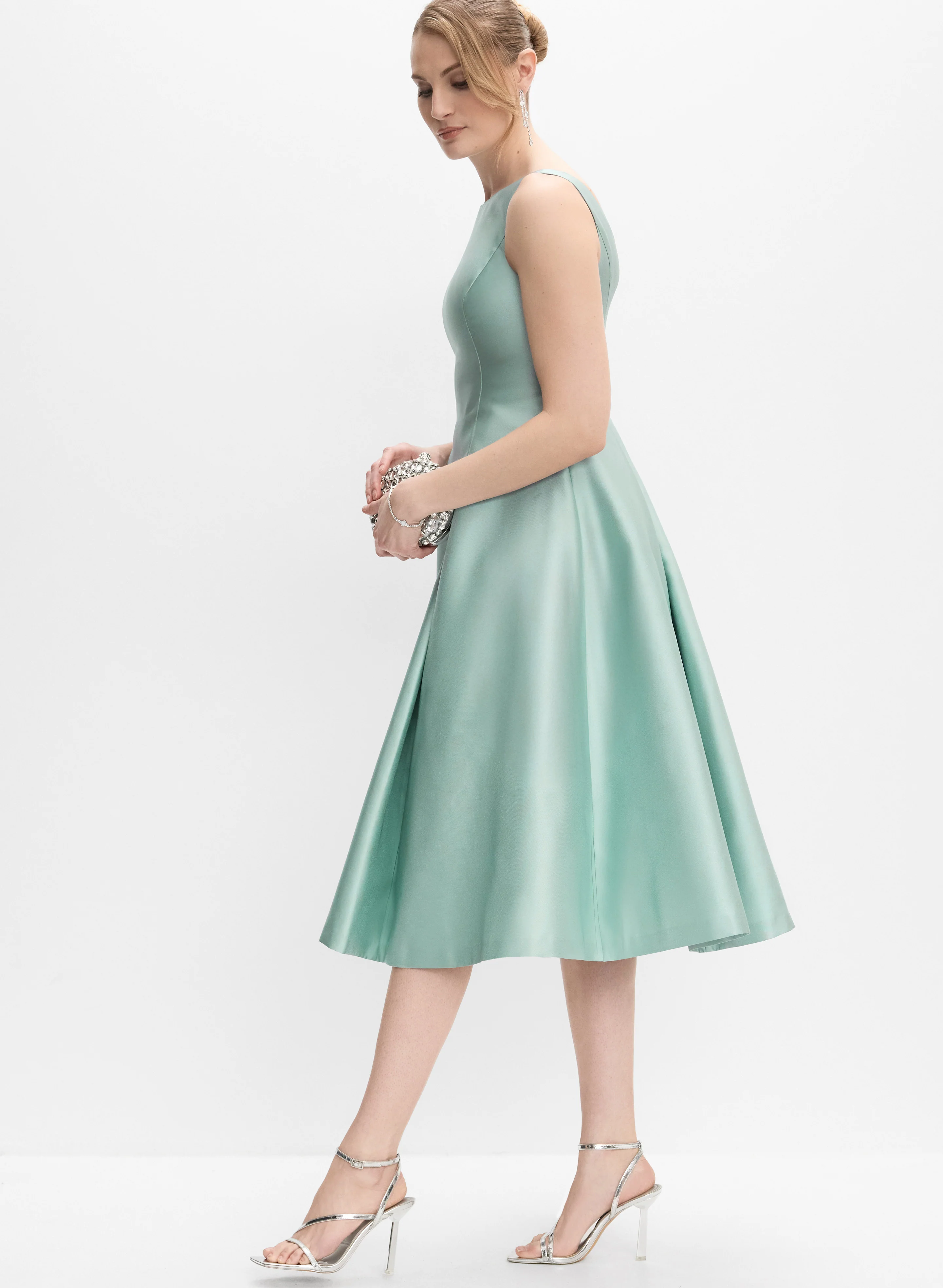 Adrianna Papell - Mikado Fit & Flare Dress - Image 2