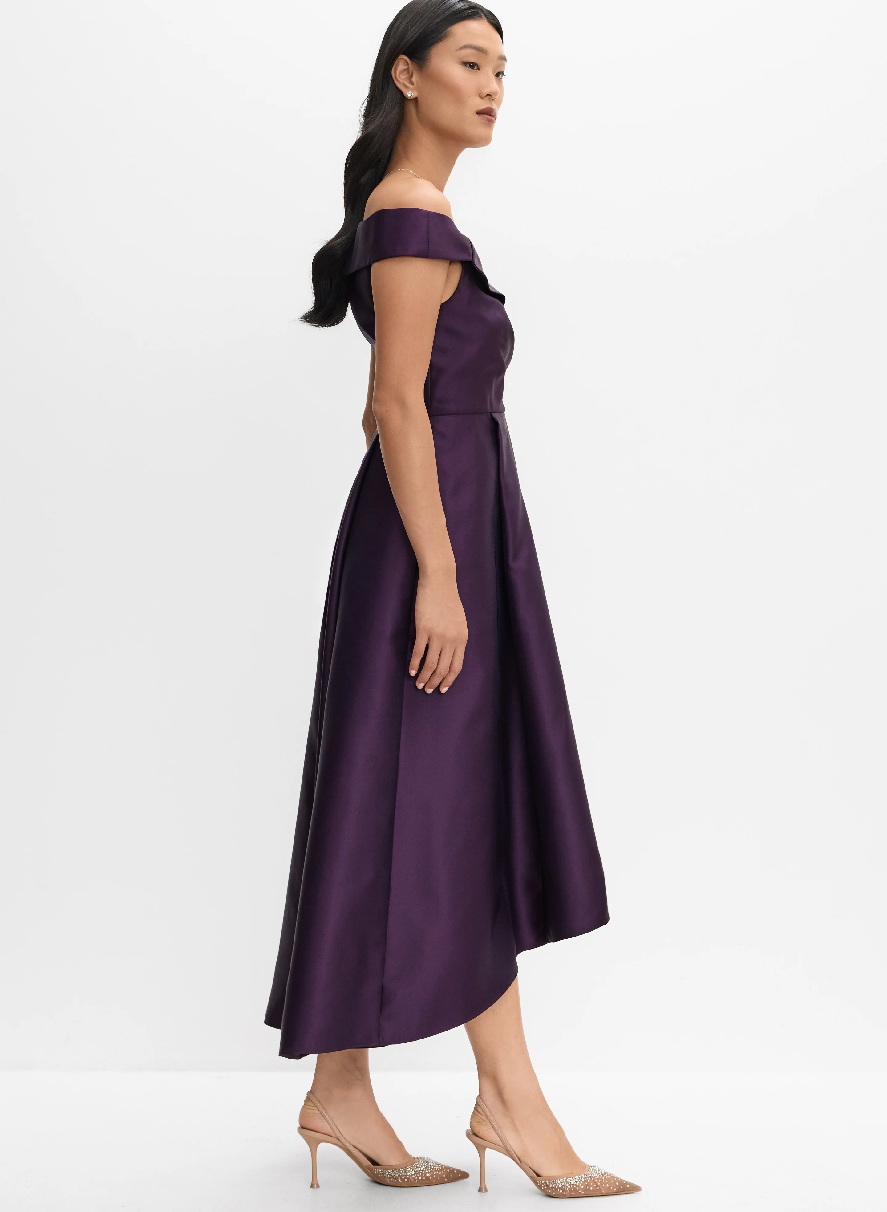 Adrianna Papell - Off-The-Shoulder Mikado Dress - Image 2