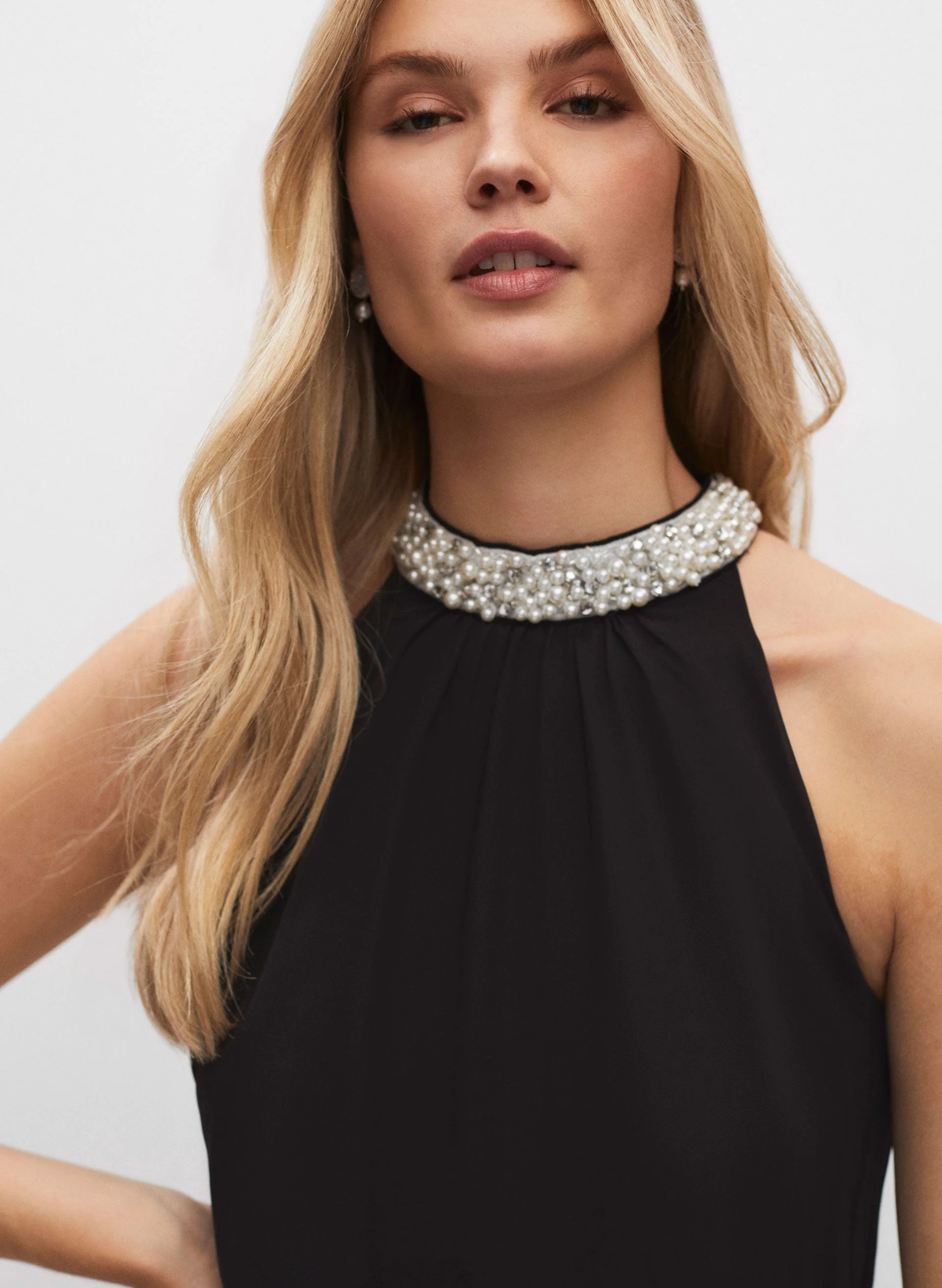 Adrianna Papell - Pearl Detail Jumpsuit - Image 4