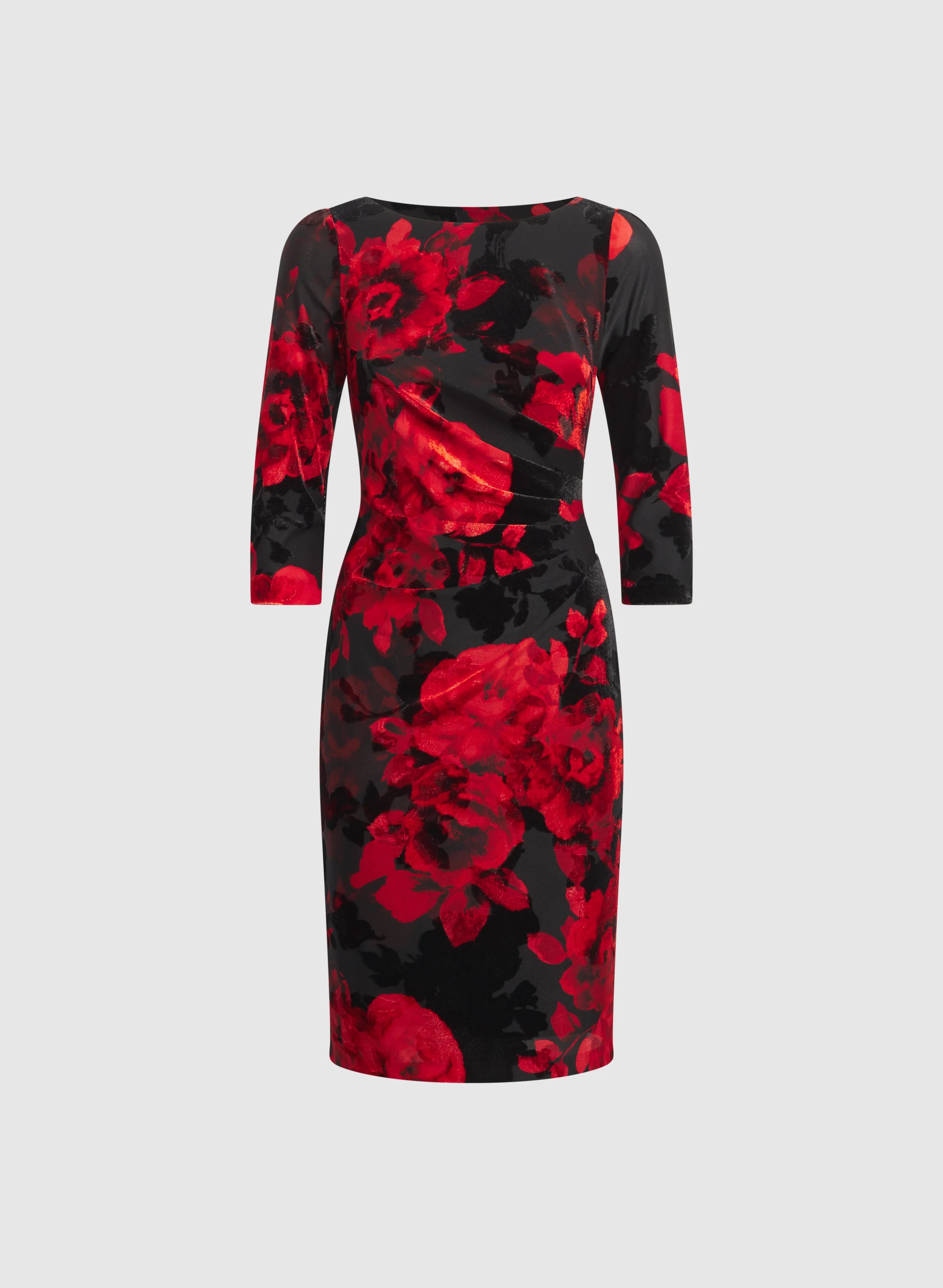 Adrianna Papell - Velvet Floral Dress - Image 5