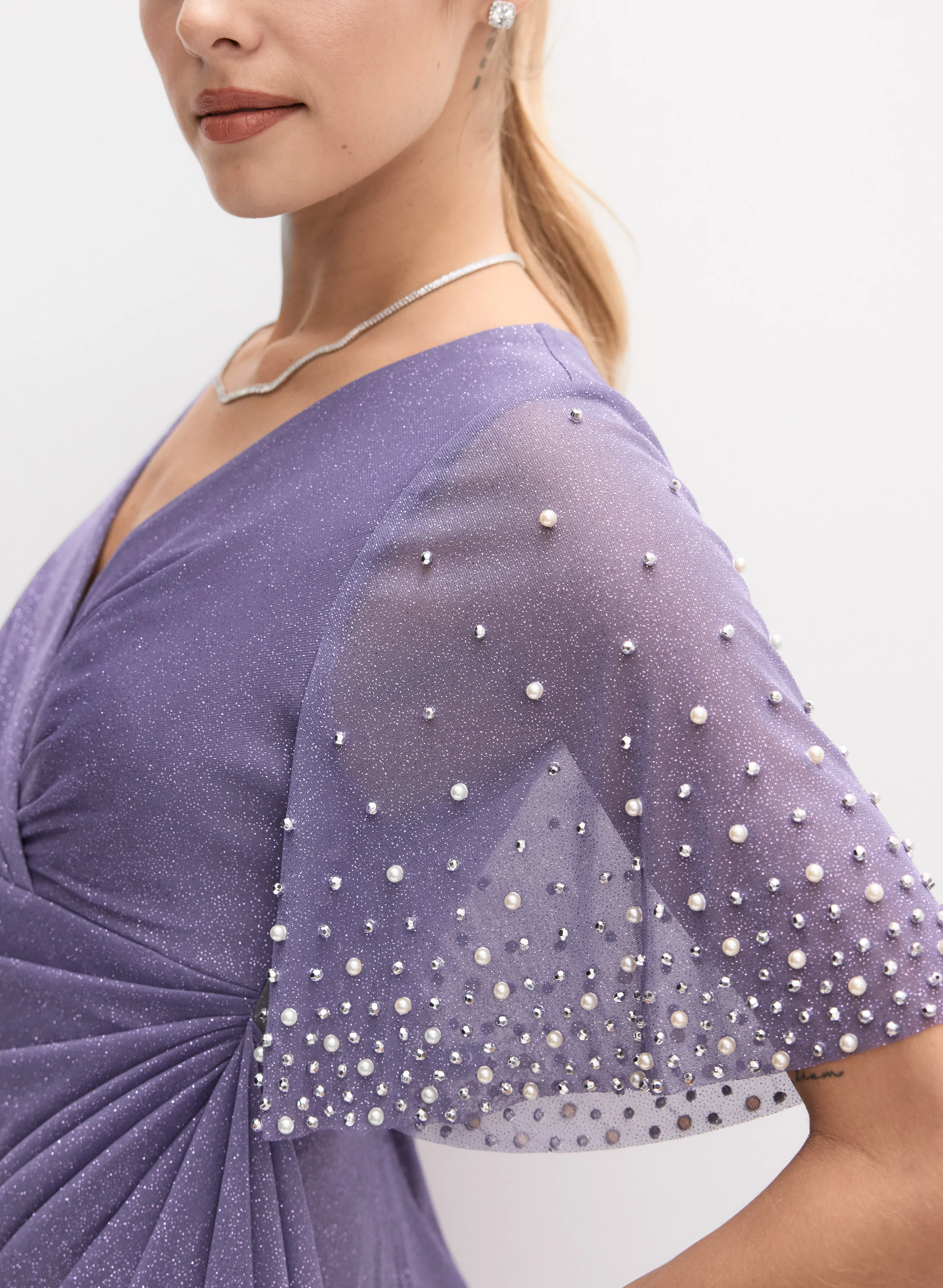 Alex Evenings - Pearl Shimmer Dress - Image 3