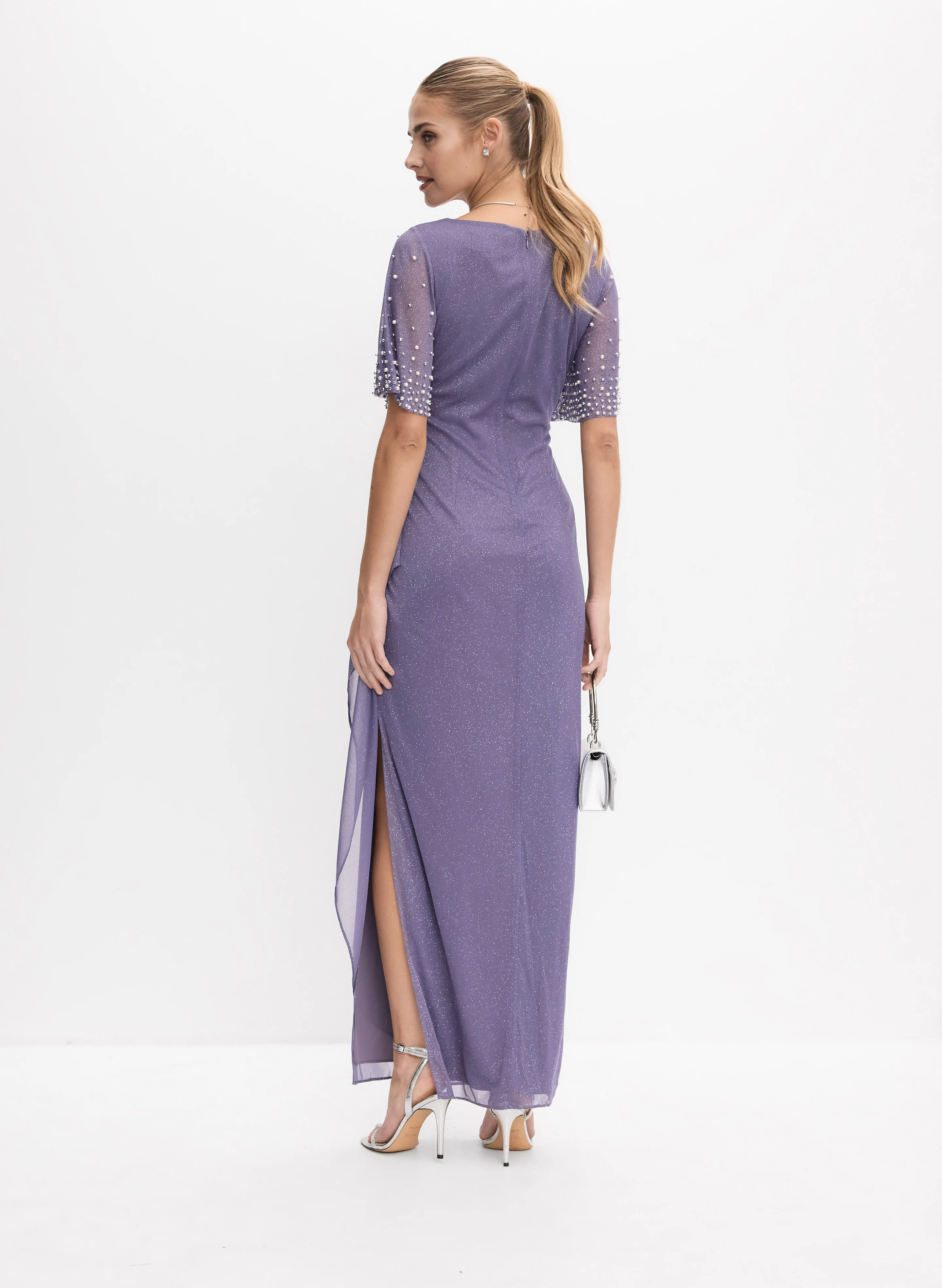 Alex Evenings - Pearl Shimmer Dress - Image 4