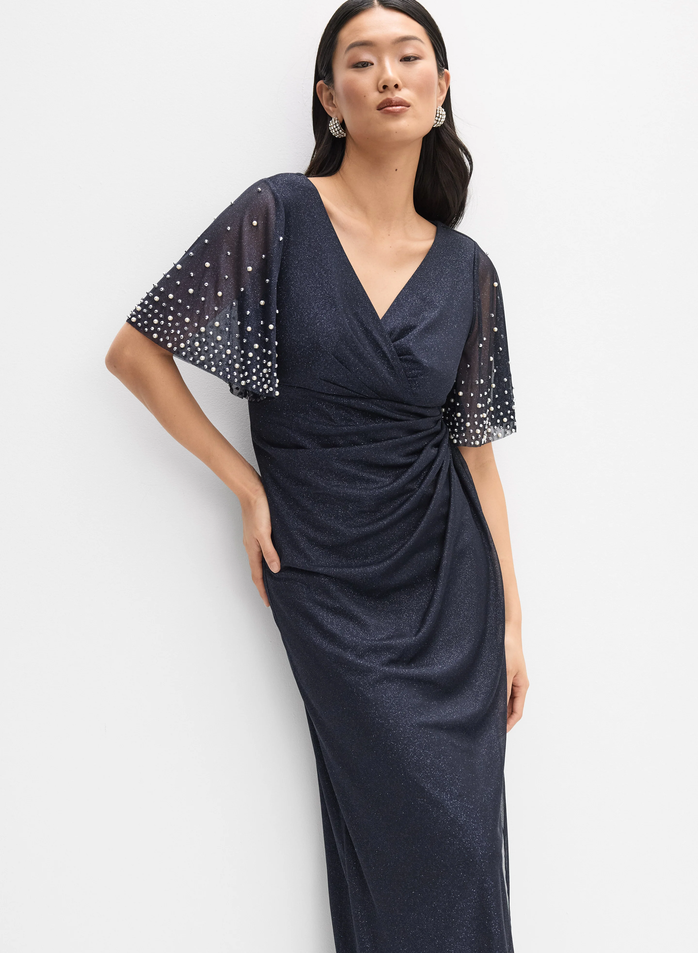 Alex Evenings - Pearl Shimmer Dress - Image 7