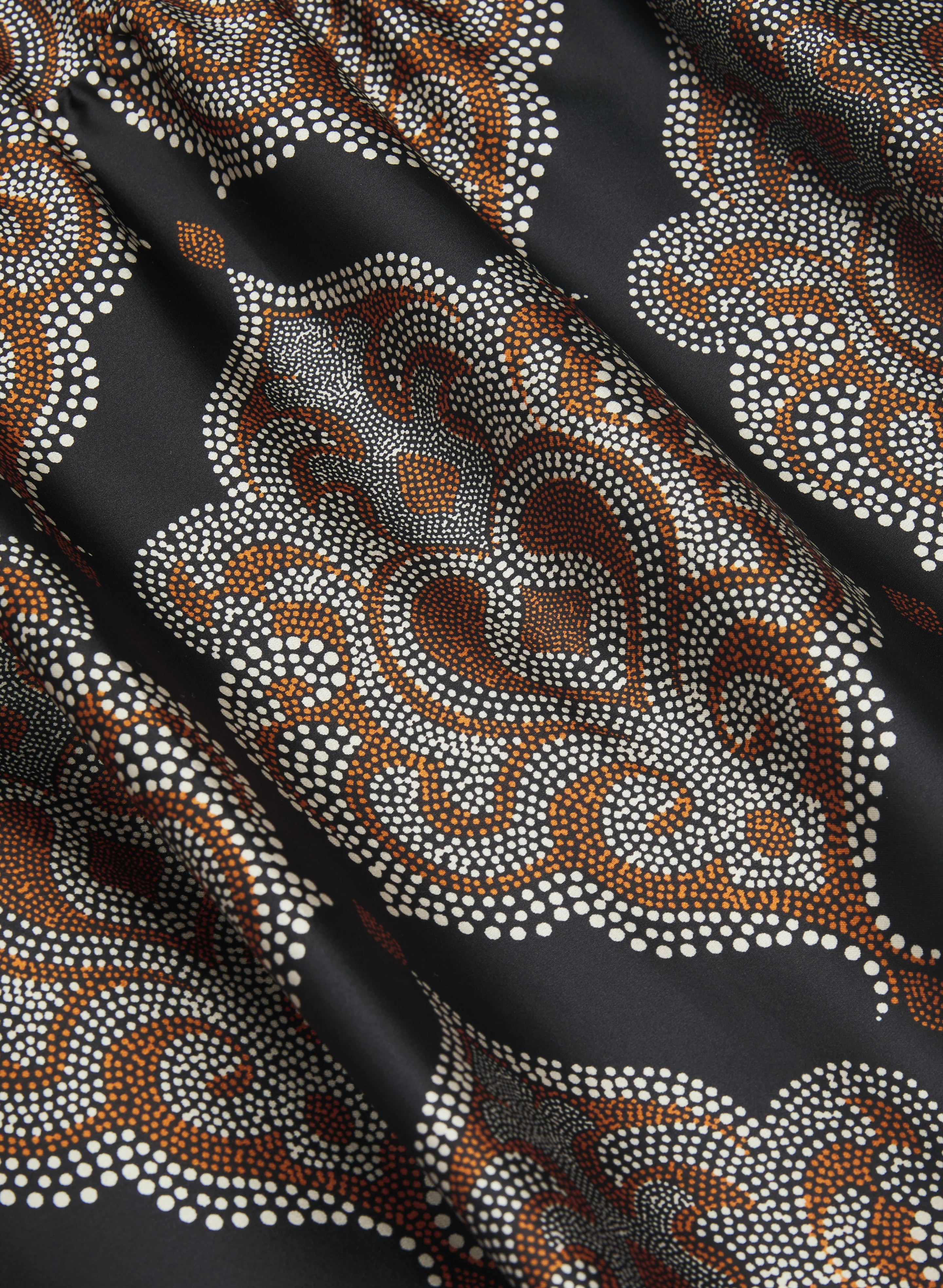 Baroque Print Satin Dress - Image 6