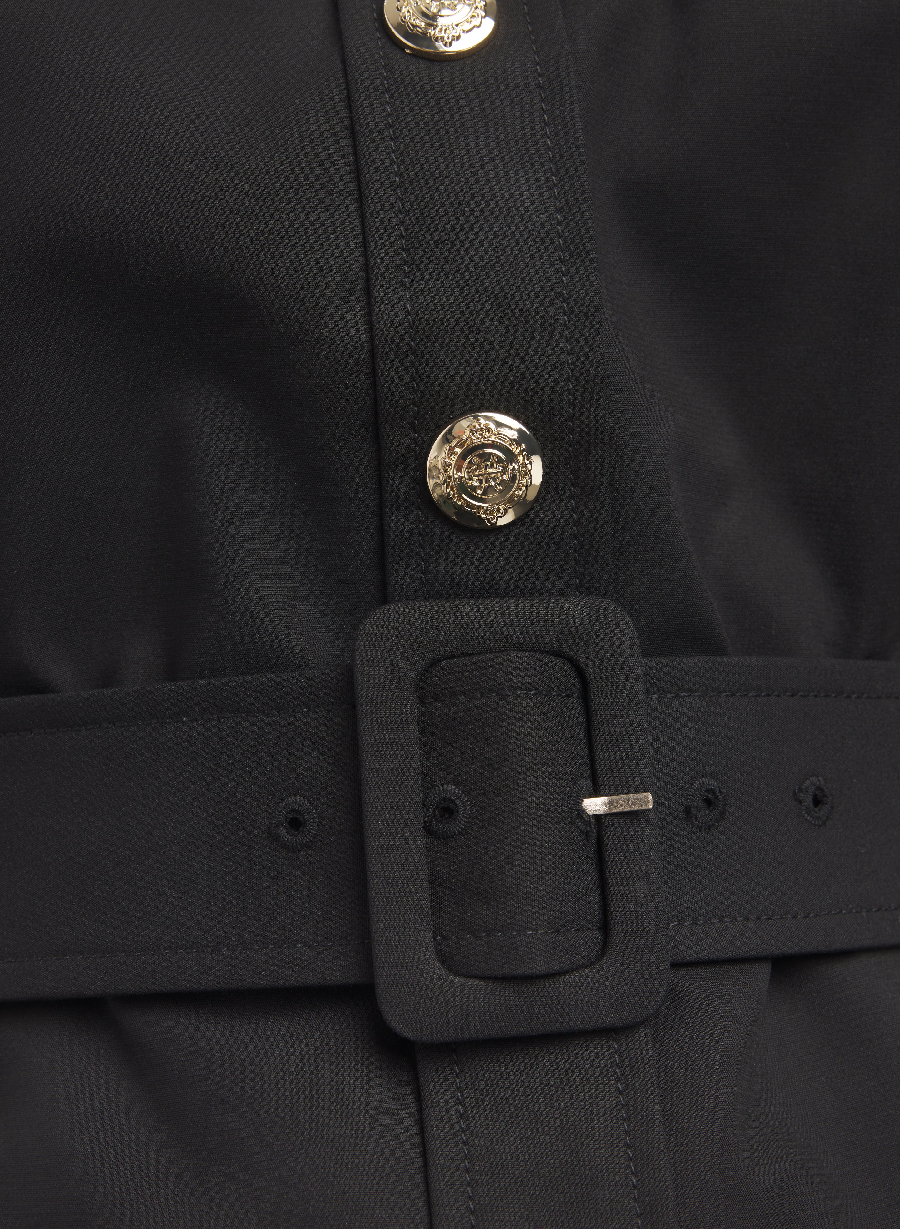 Belted Illusion Dress - Image 7