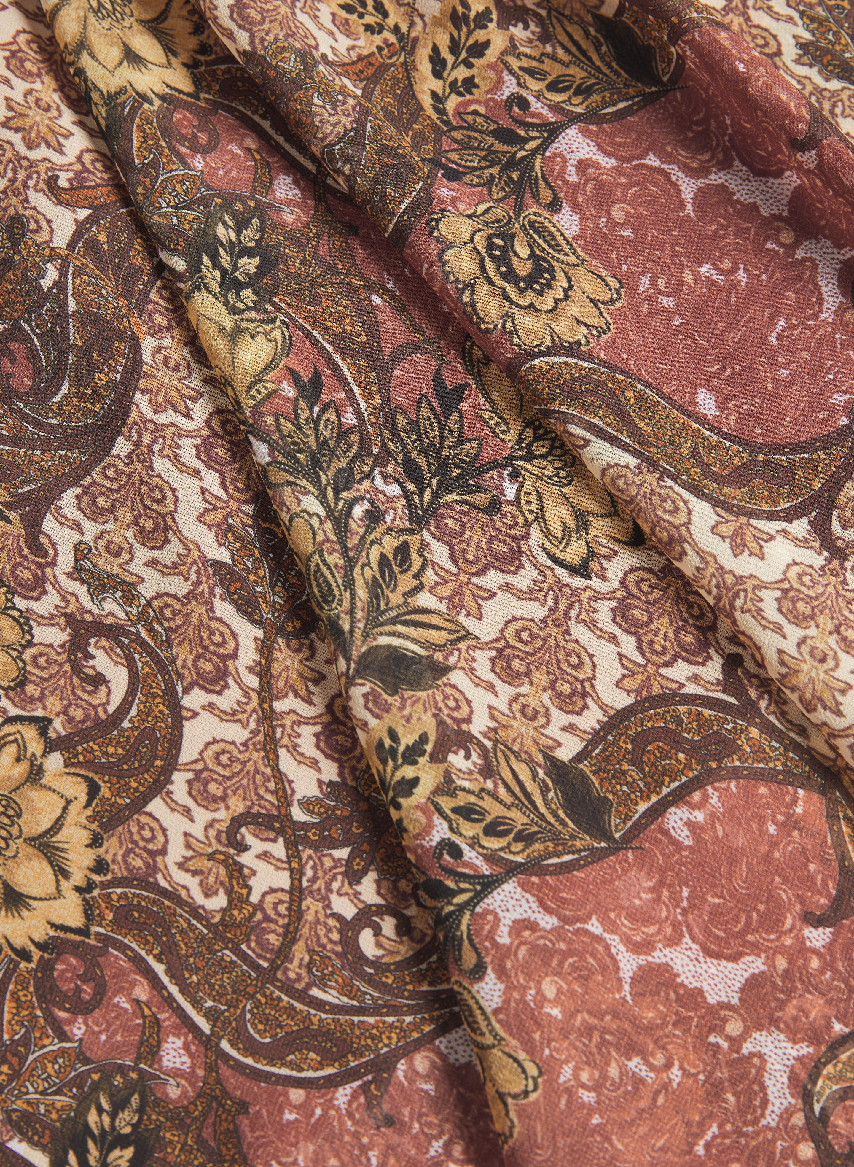 Belted Paisley Shirt Dress - Image 7
