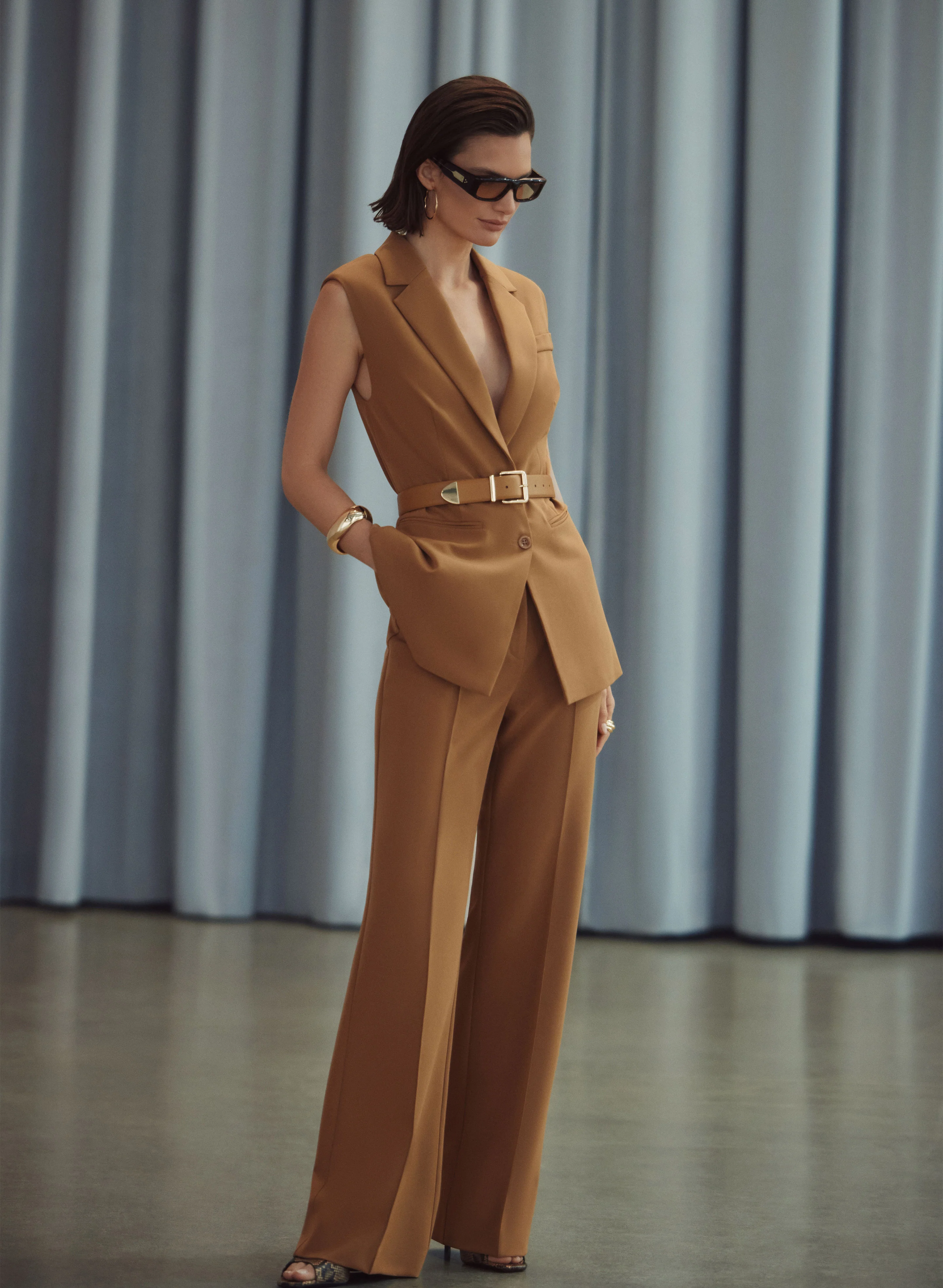 Bi-Stretch Flare-Leg Pants - Image 3