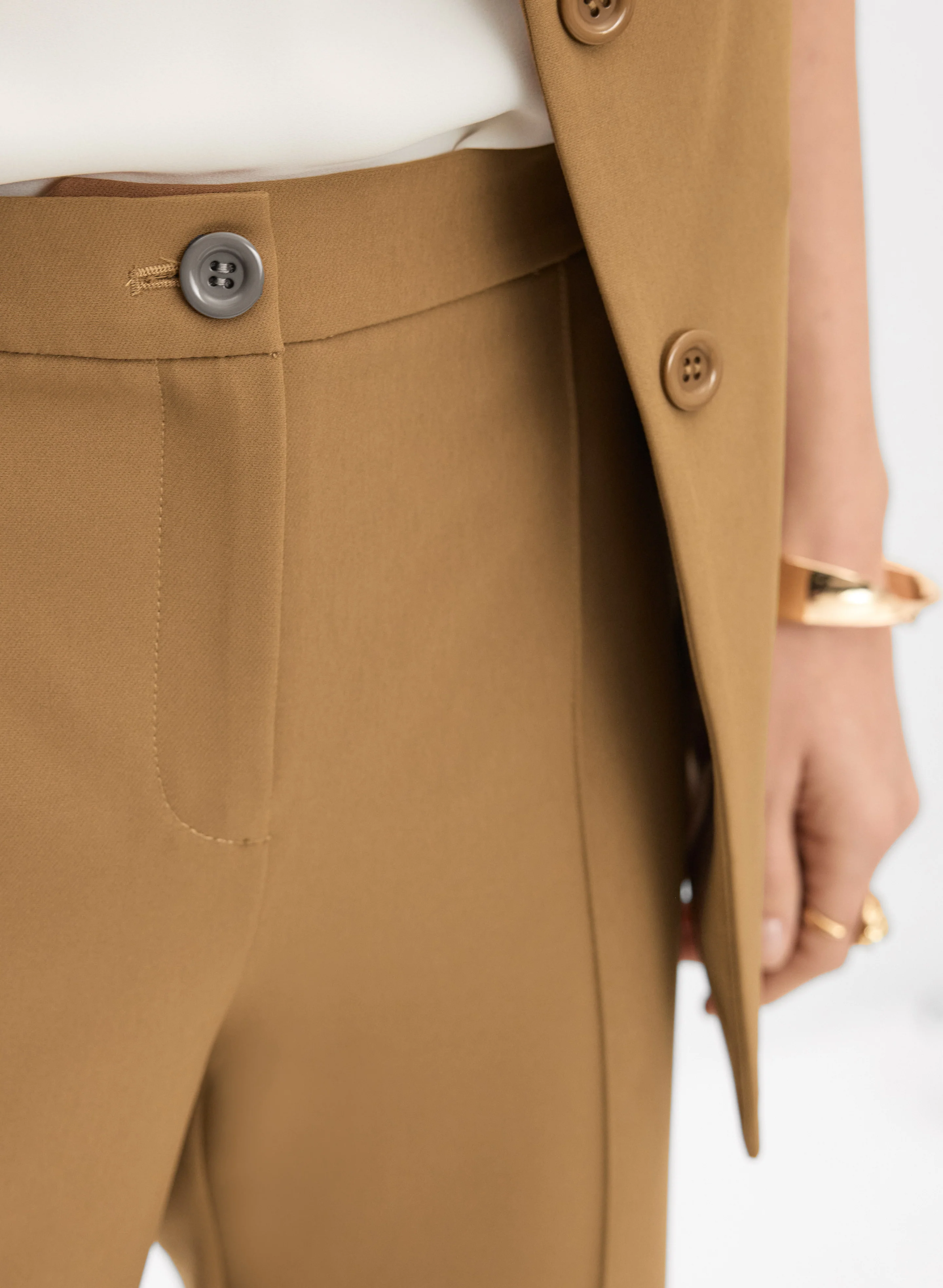 Bi-Stretch Flare-Leg Pants - Image 4
