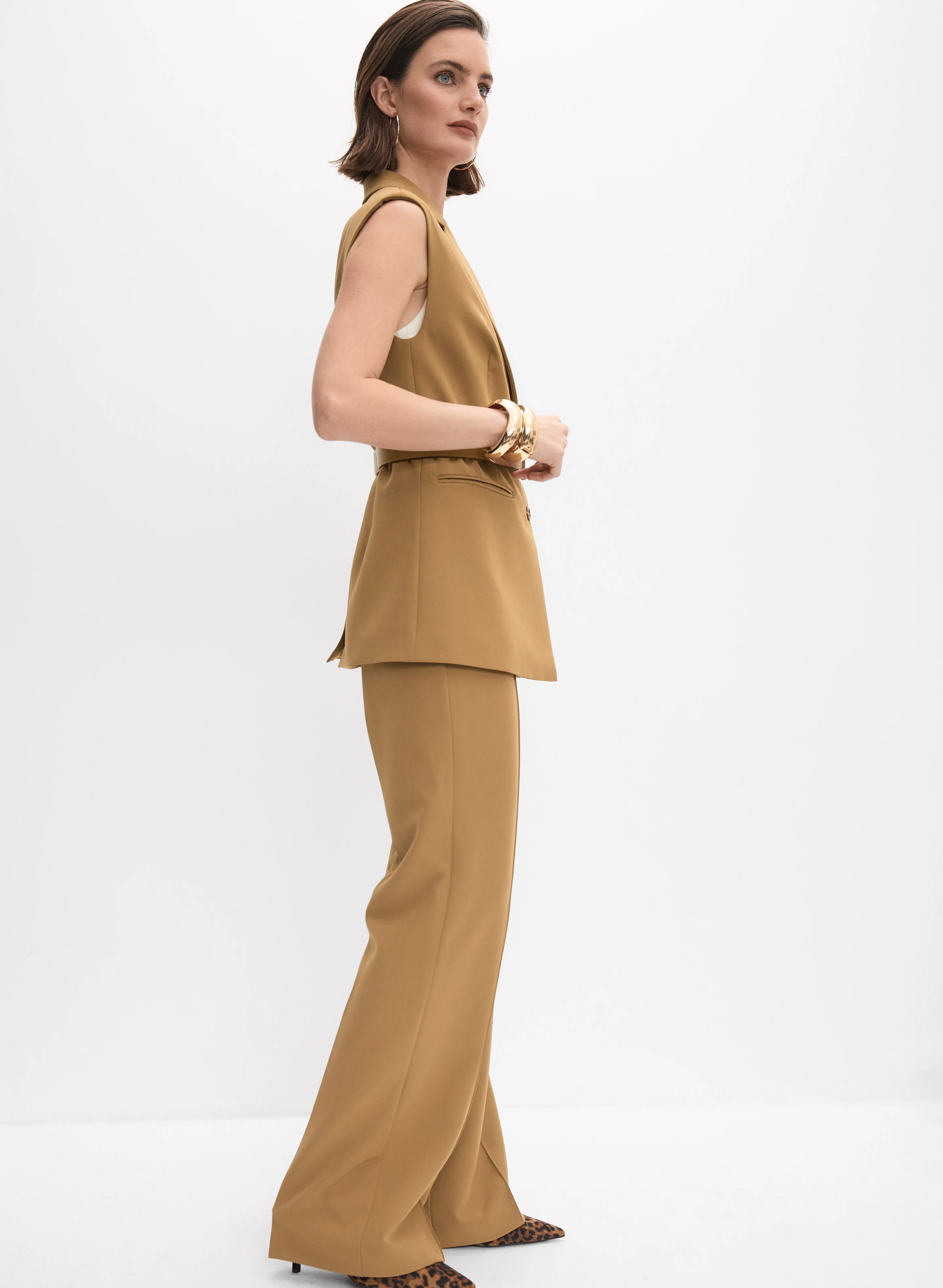 Bi-Stretch Flare-Leg Pants - Image 5
