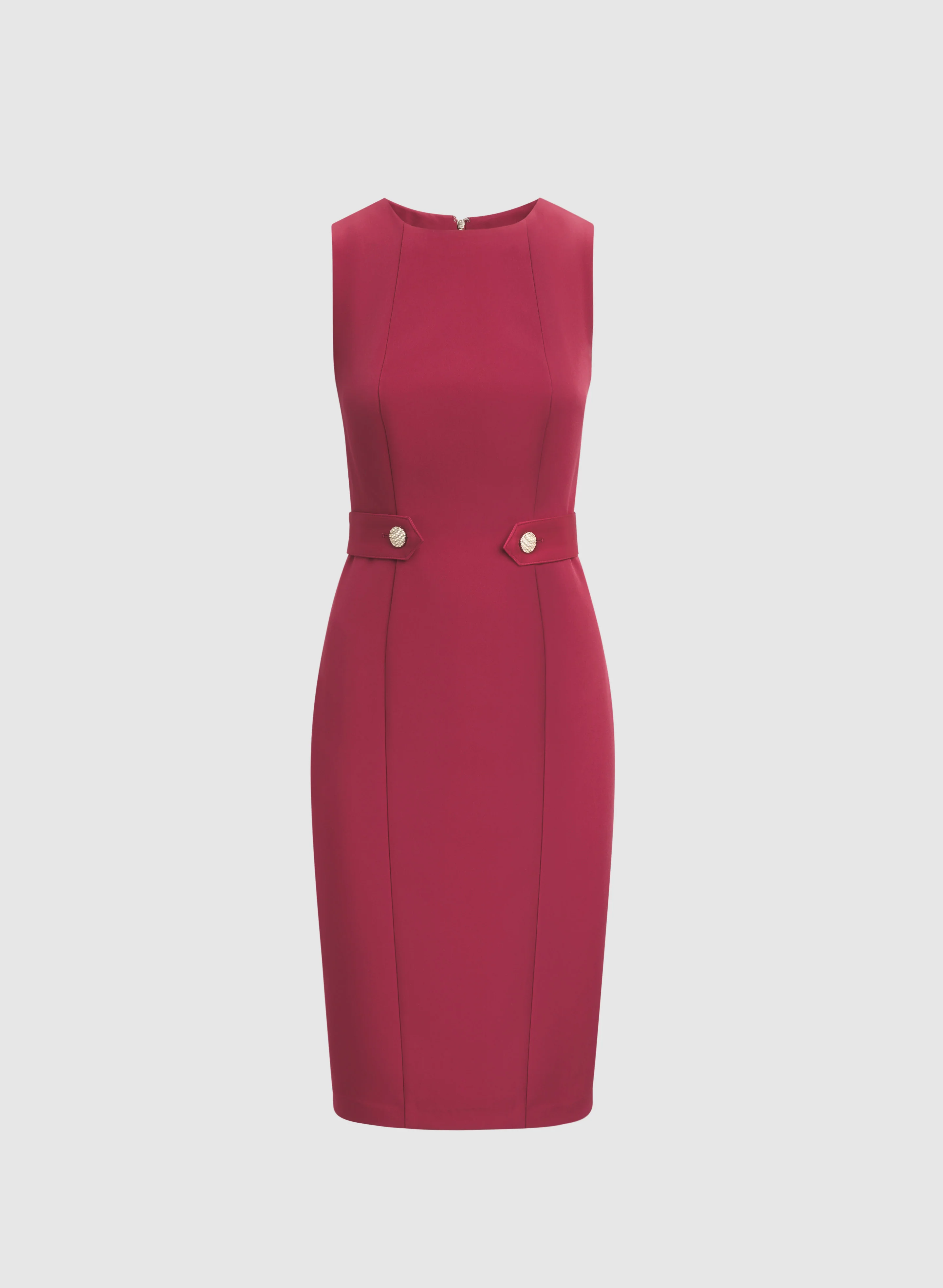 Buttoned-Tab Sheath Dress - Image 5
