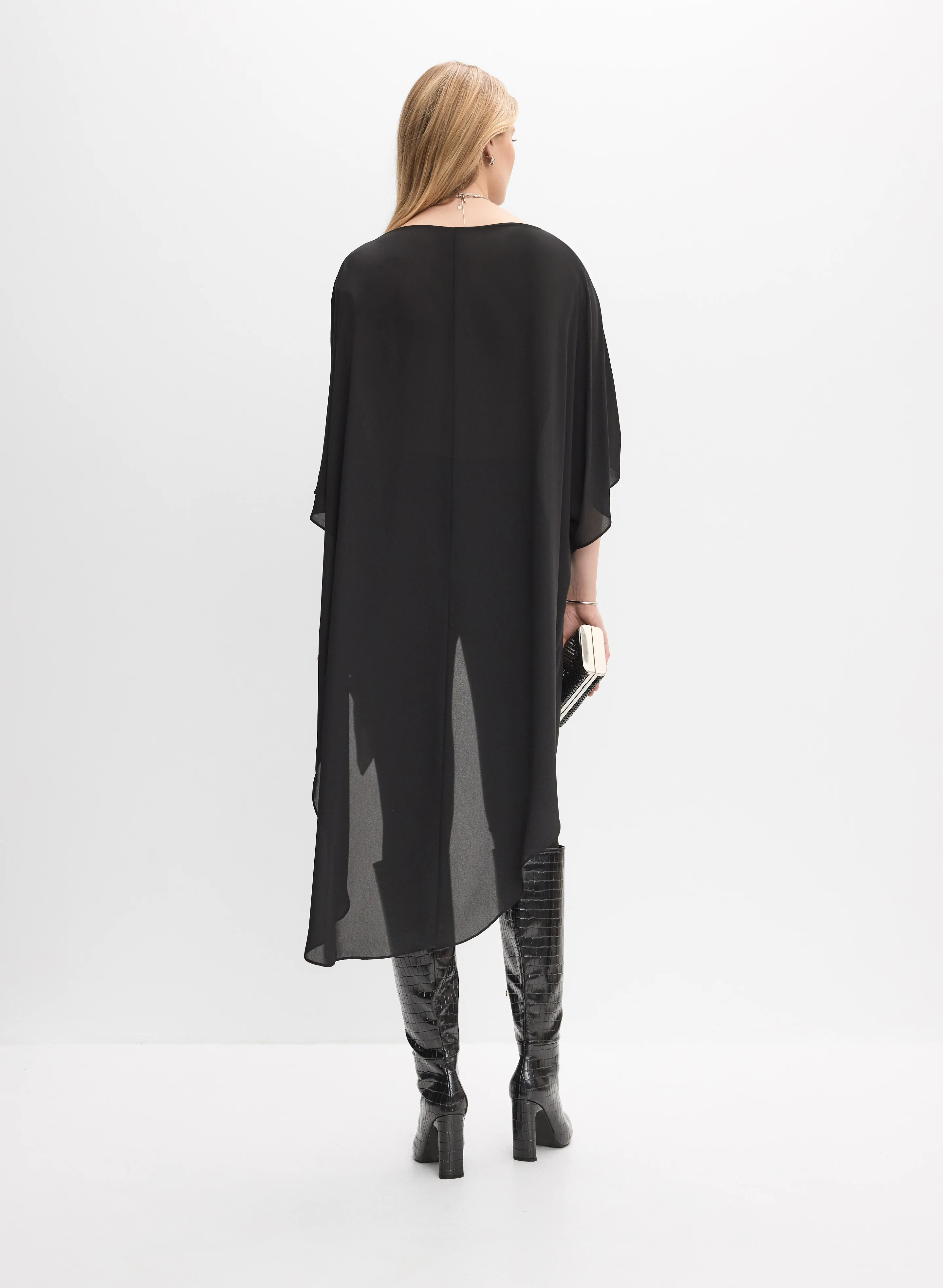 Chiffon Asymmetric Tunic Top - Image 5