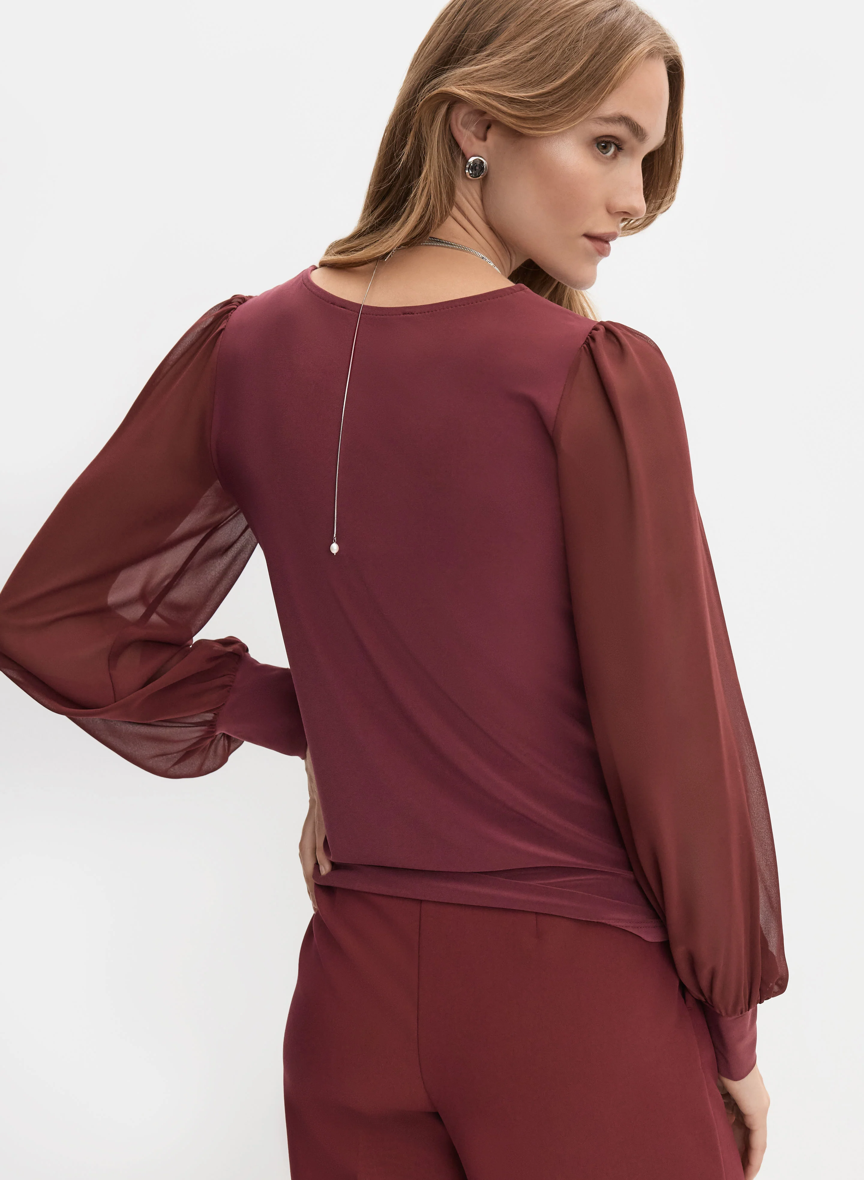 Chiffon Sleeve Top - Image 4