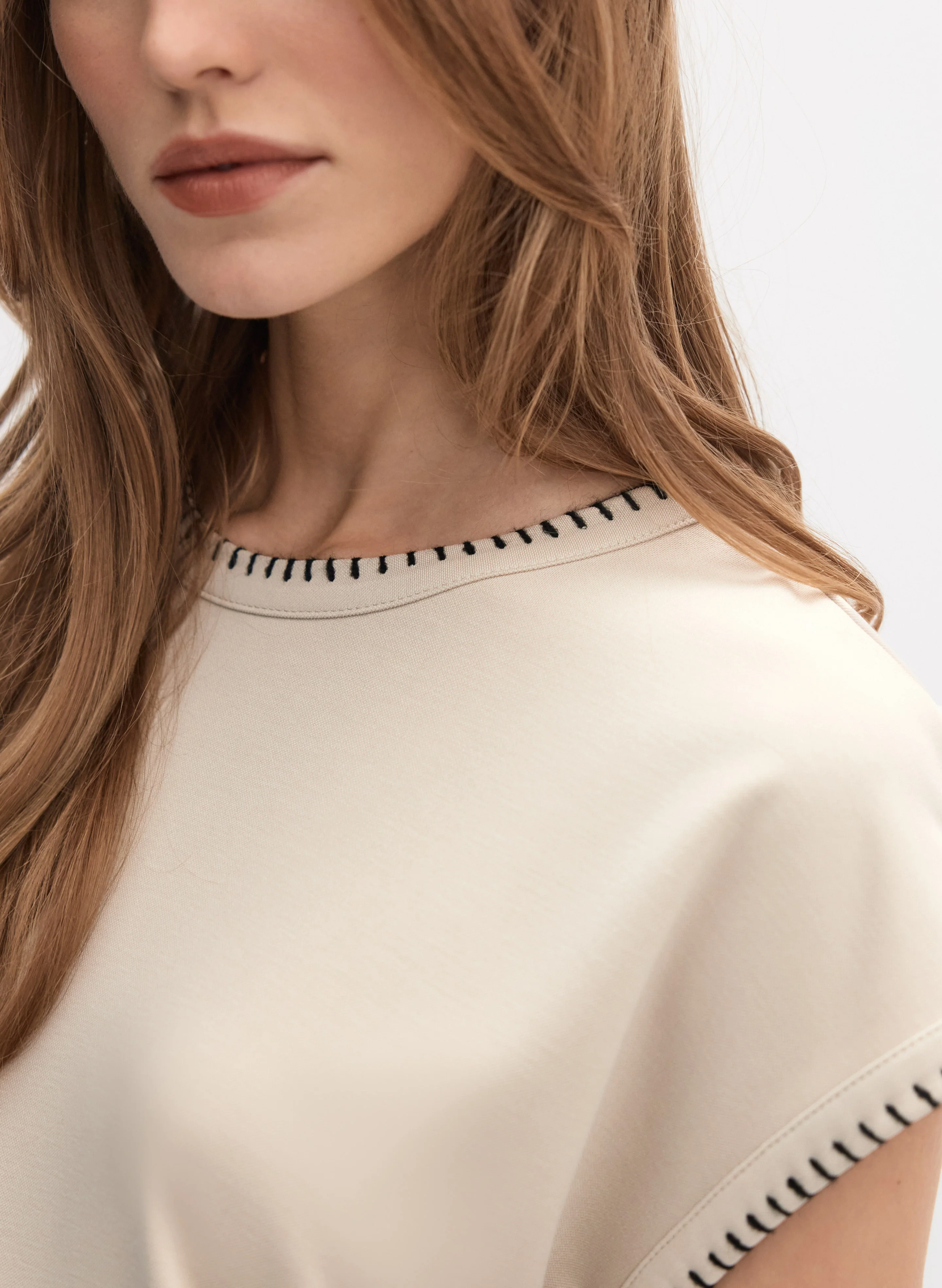 Contrast Stitch T-Shirt - Image 4