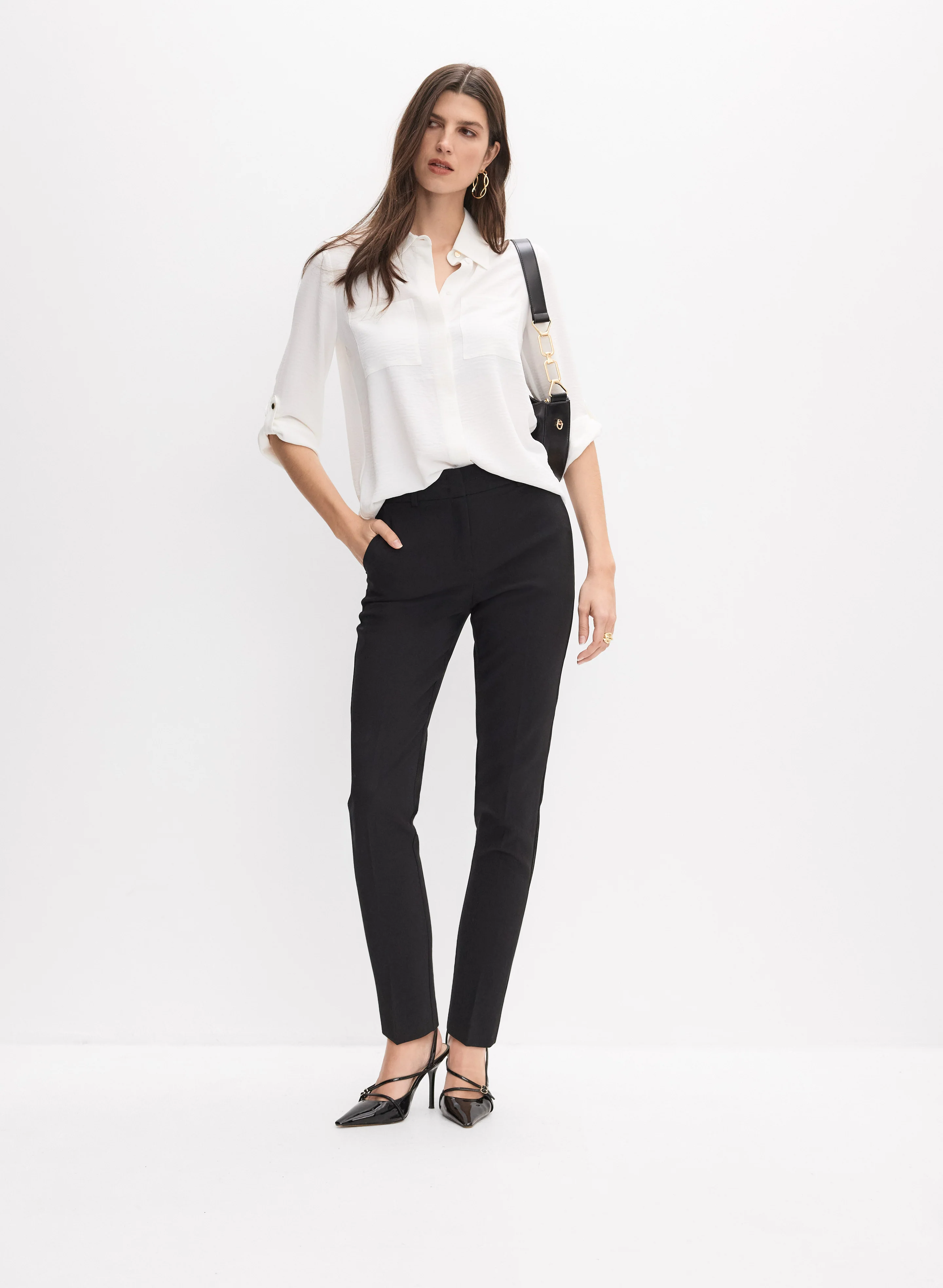 Crinkled Button-Down Tunic - Image 3