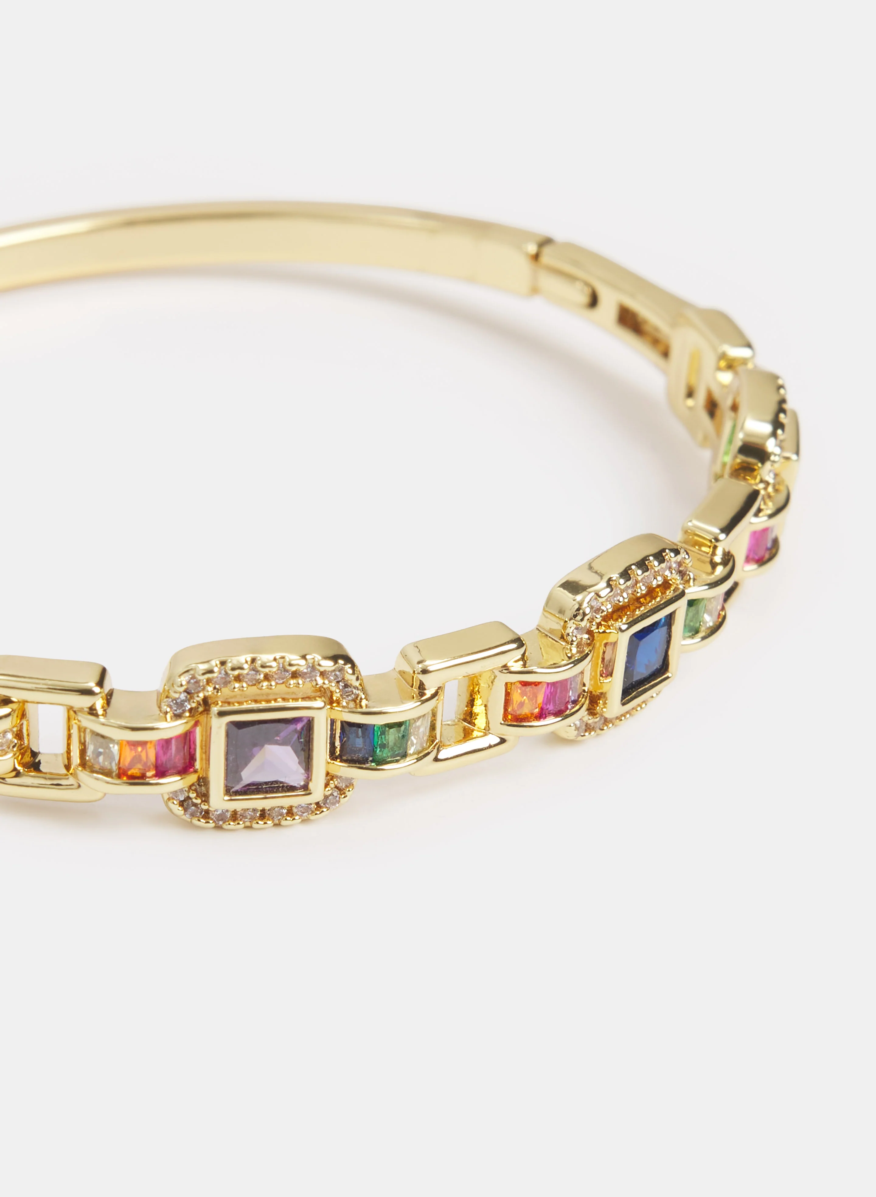 Cubic Zirconia Crystal Bangle - Image 2