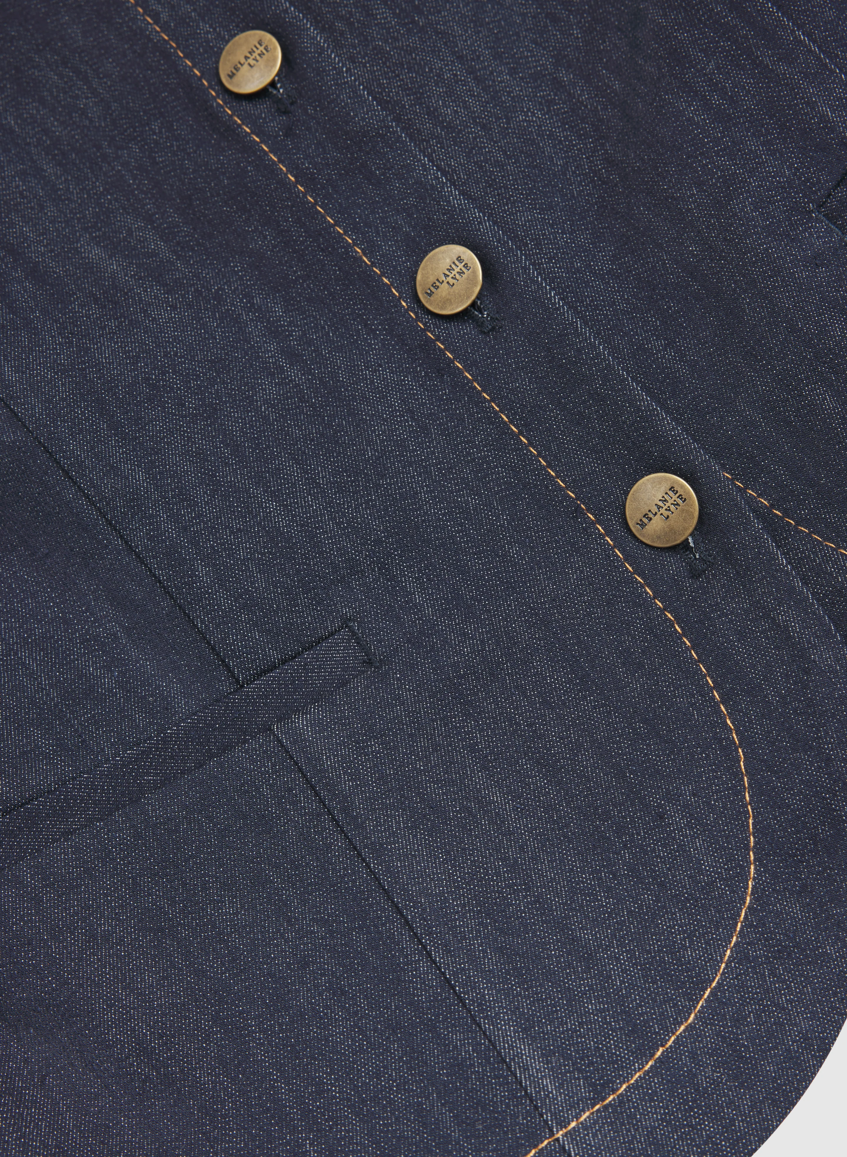Denim Button-Down Vest - Image 7