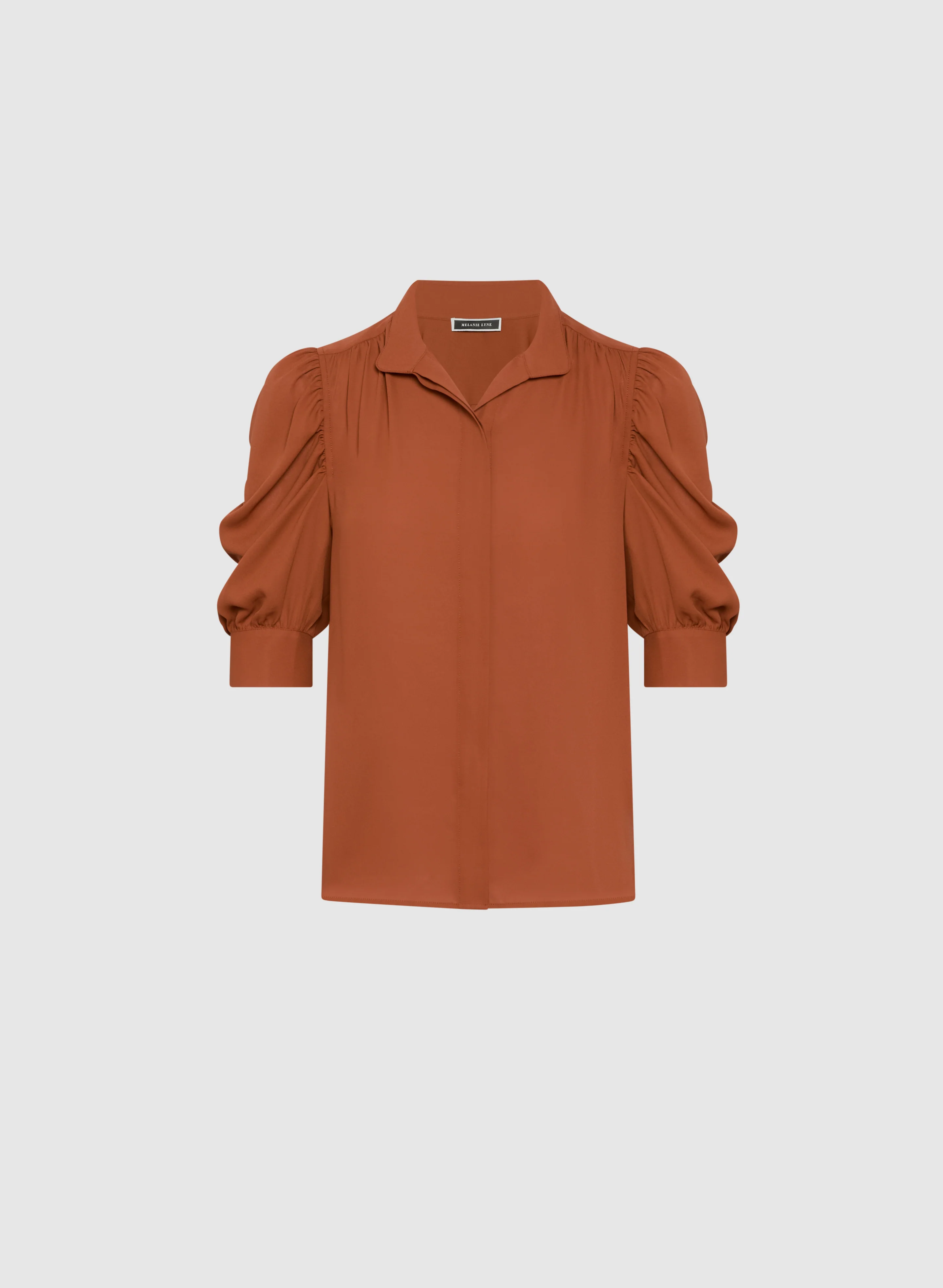Draped Puff Sleeve Blouse - Image 6