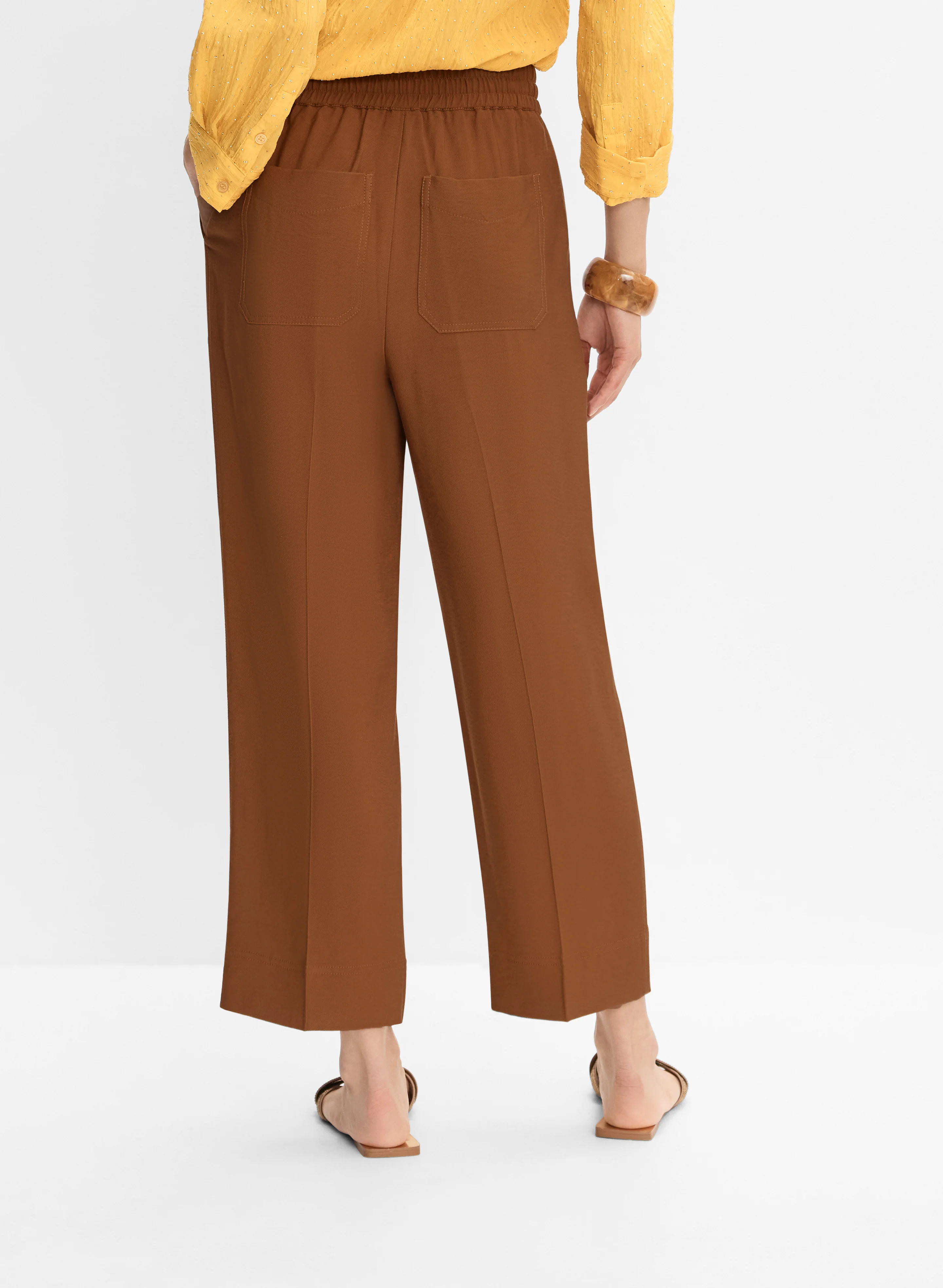 Drawstring Pull-On Capris - Image 2