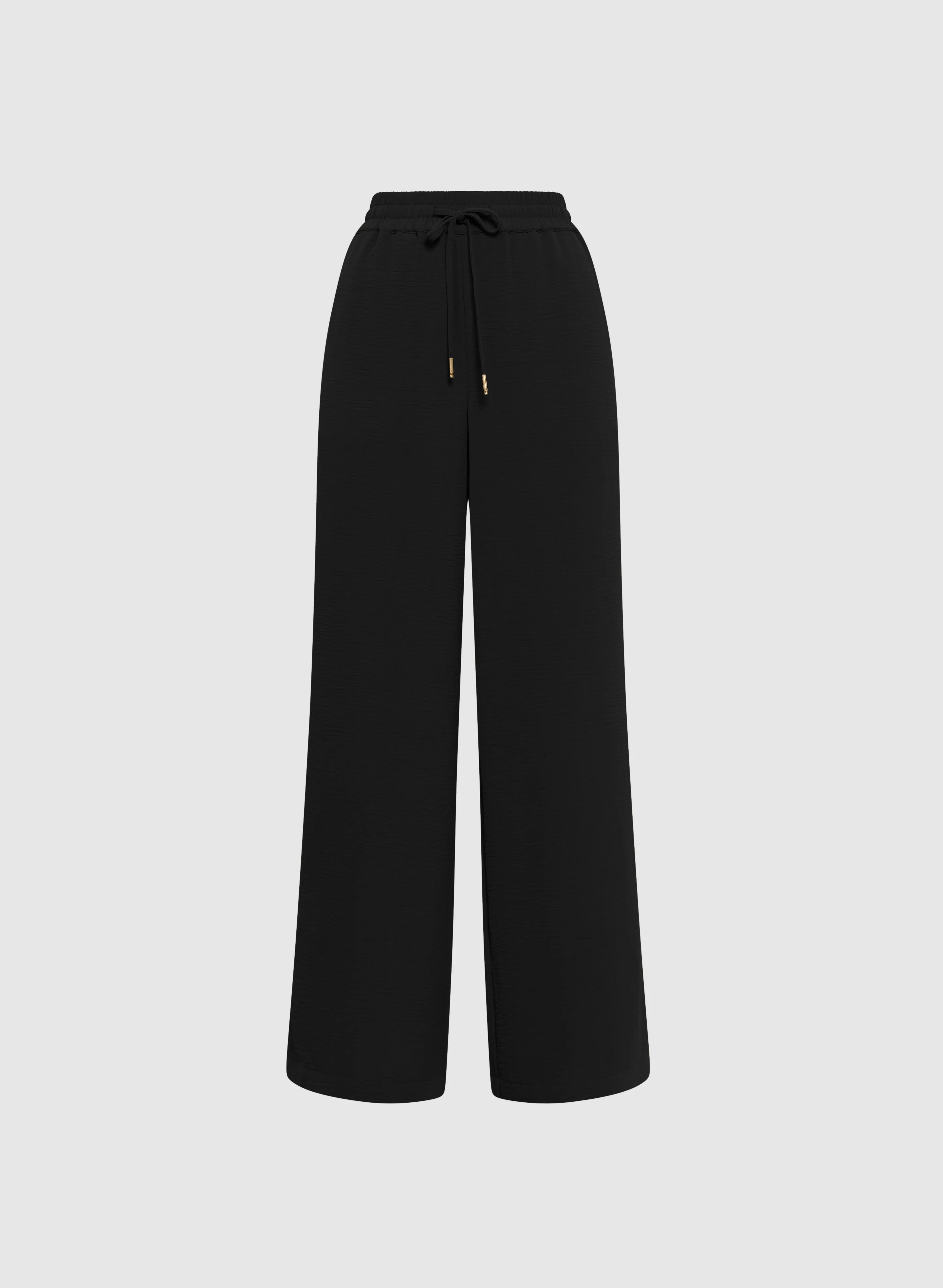 Drawstring Waist Wide-Leg Pants - Image 6