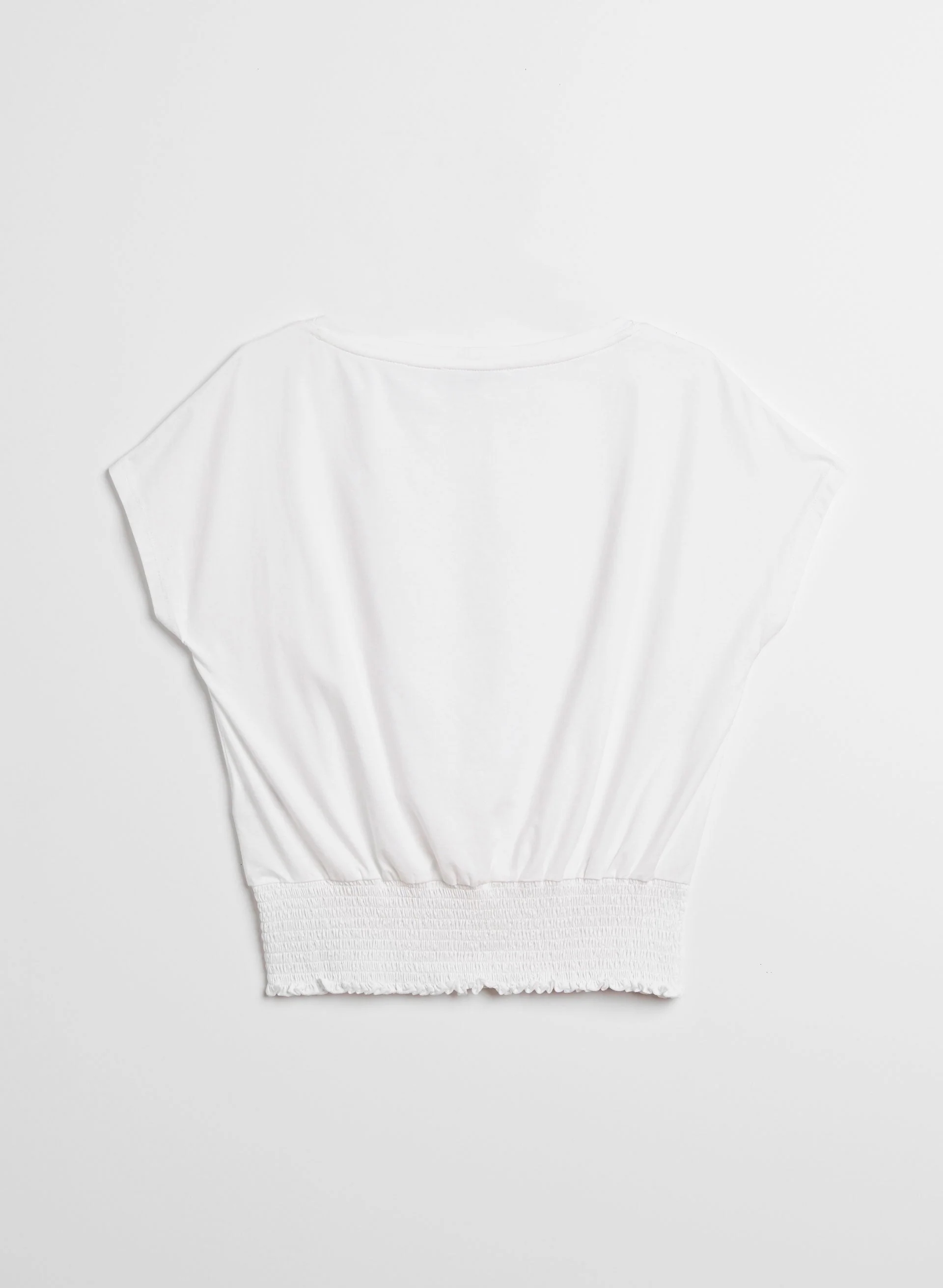 Essential Smocked Hem Tee - Image 7