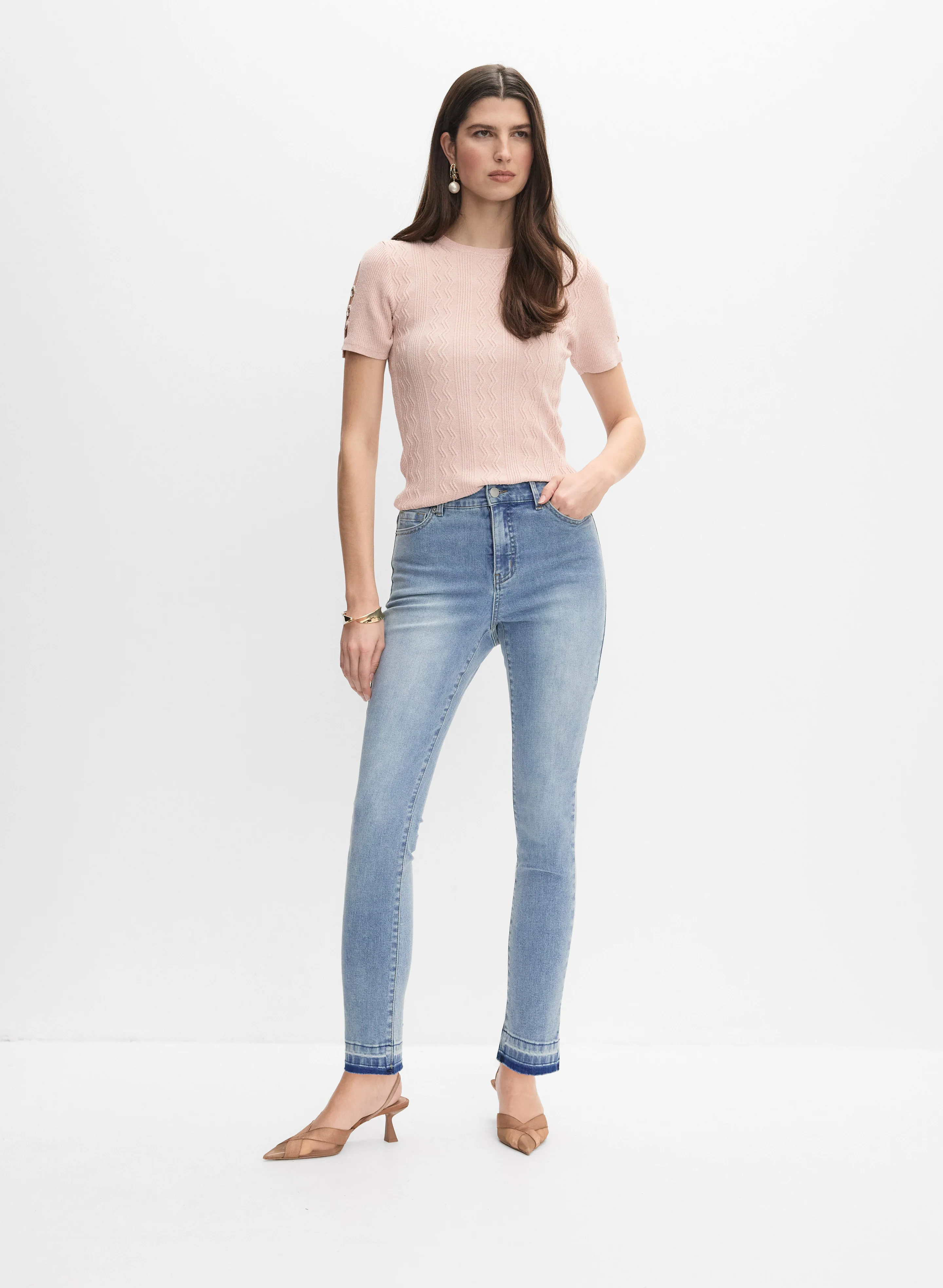 Eyelet Sleeve Pullover - Image 3