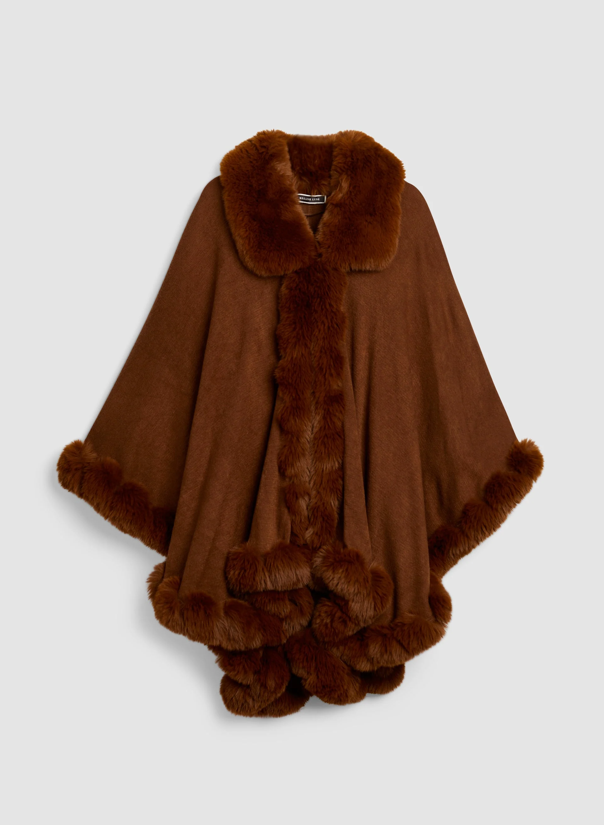 Faux Fur Poncho - Image 3