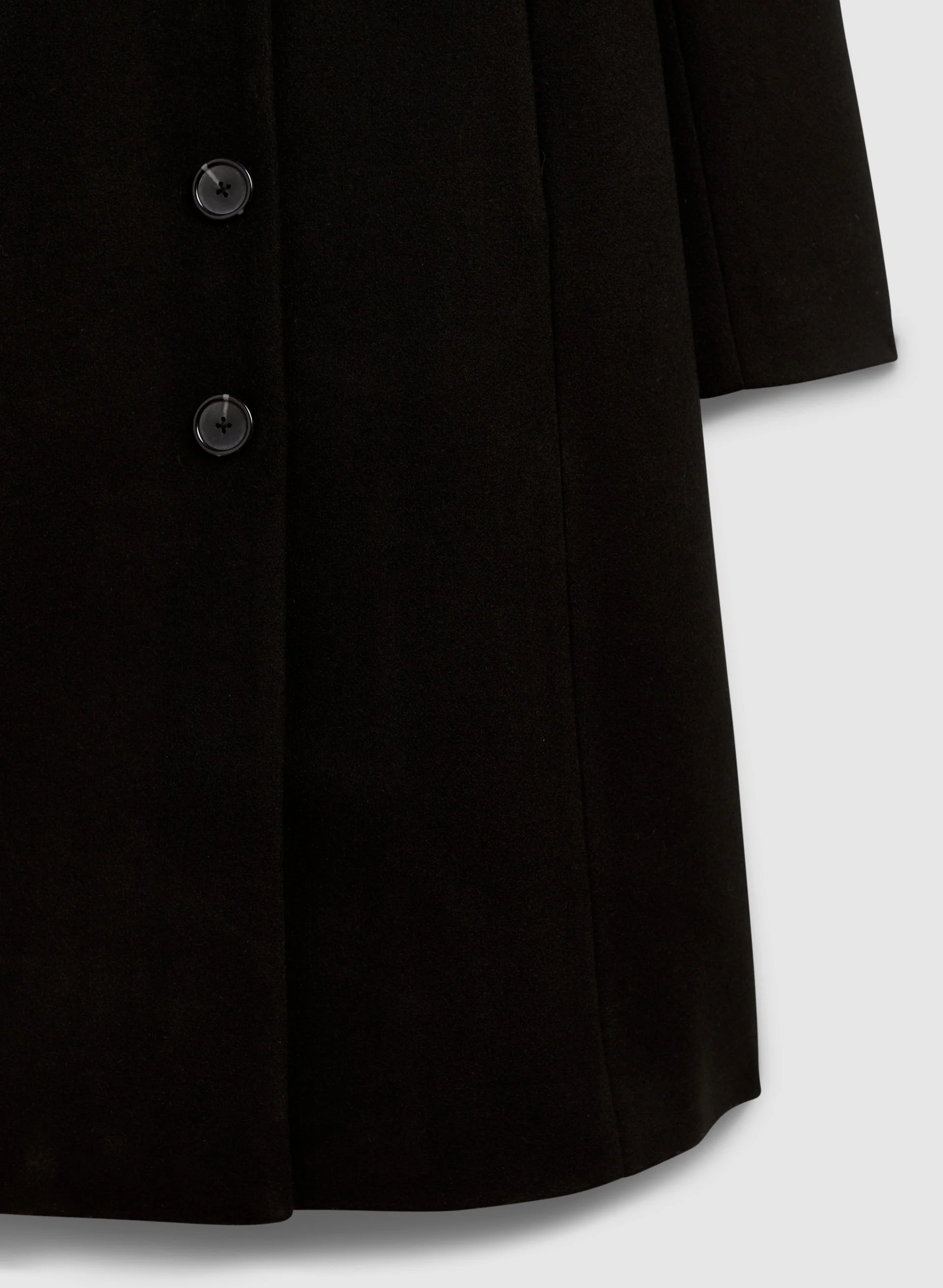 Faux Fur Stretch Wool Blend Coat - Image 8