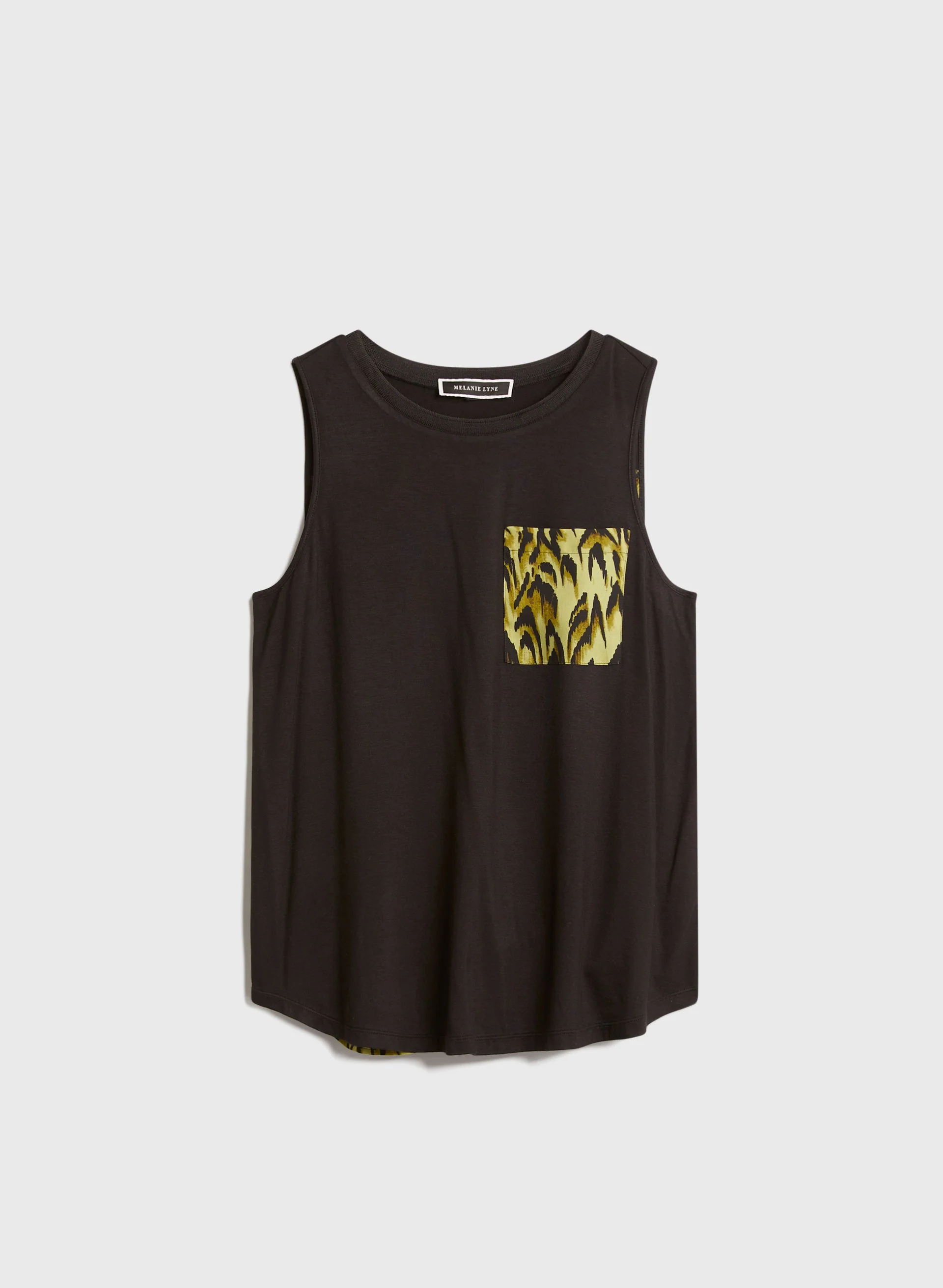 Feather Print Detail Sleeveless Top - Image 6