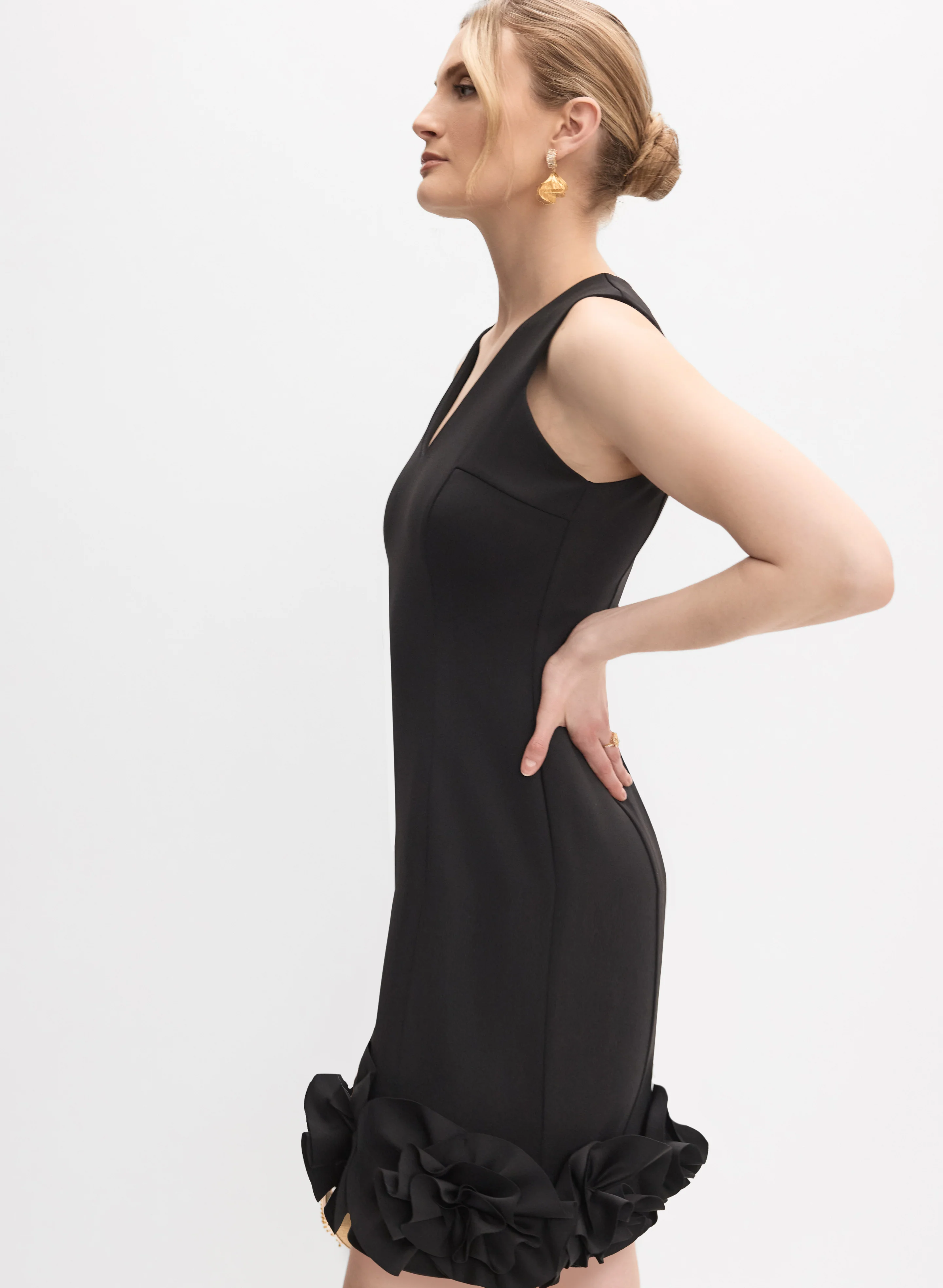 Floral Appliqué Dress - Image 8
