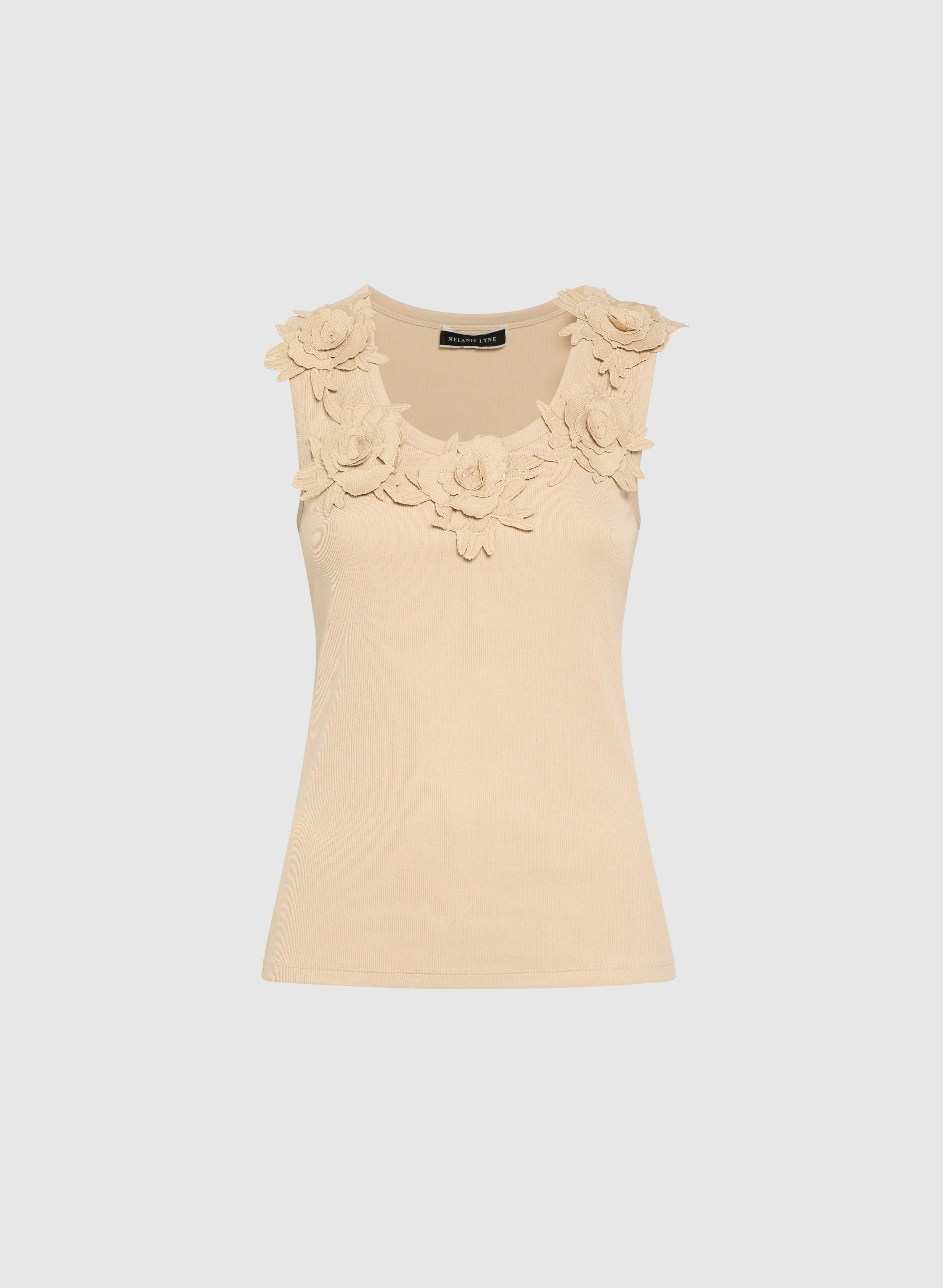 Floral Appliqué Tank Top - Image 6
