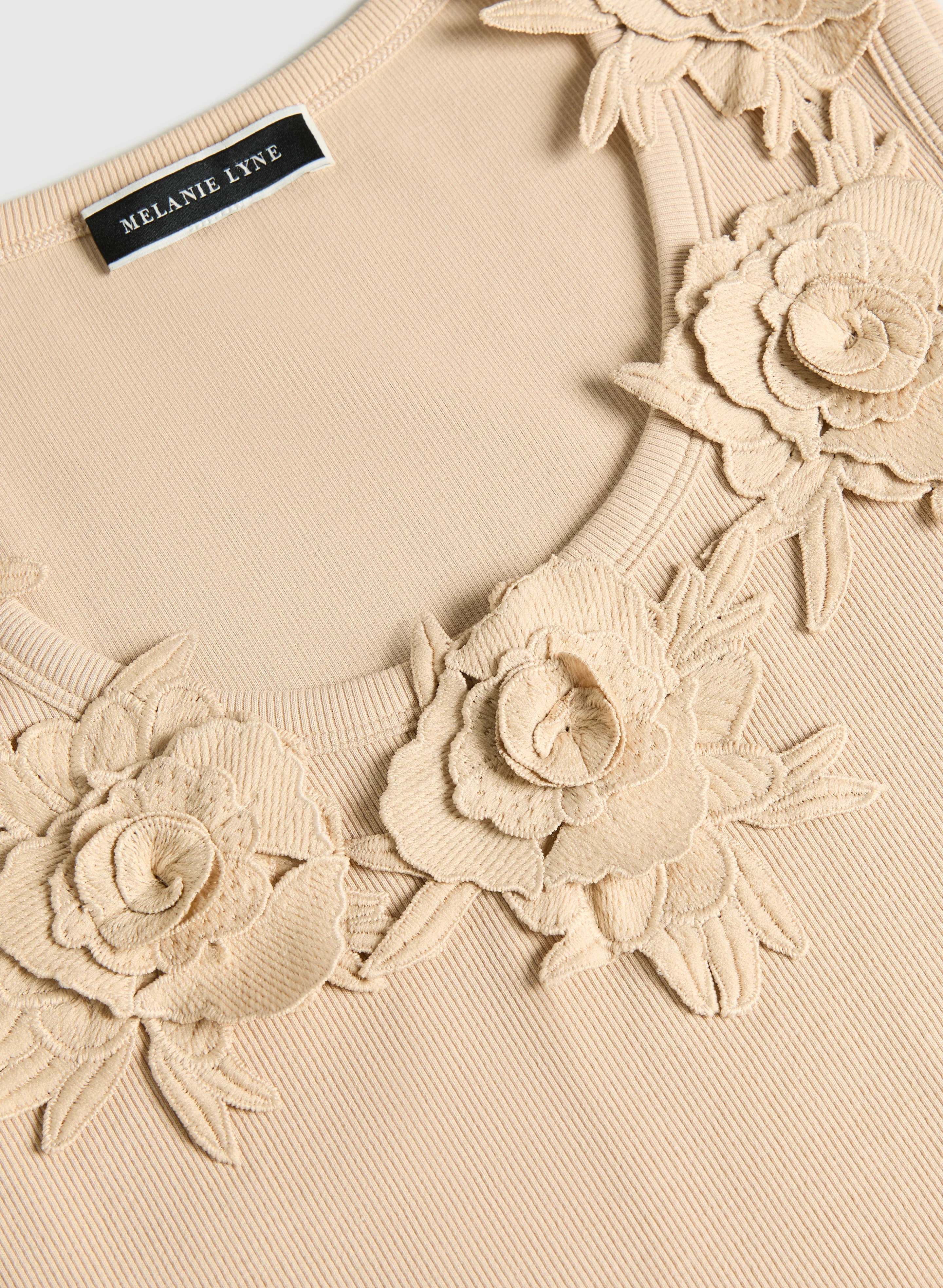 Floral Appliqué Tank Top - Image 7