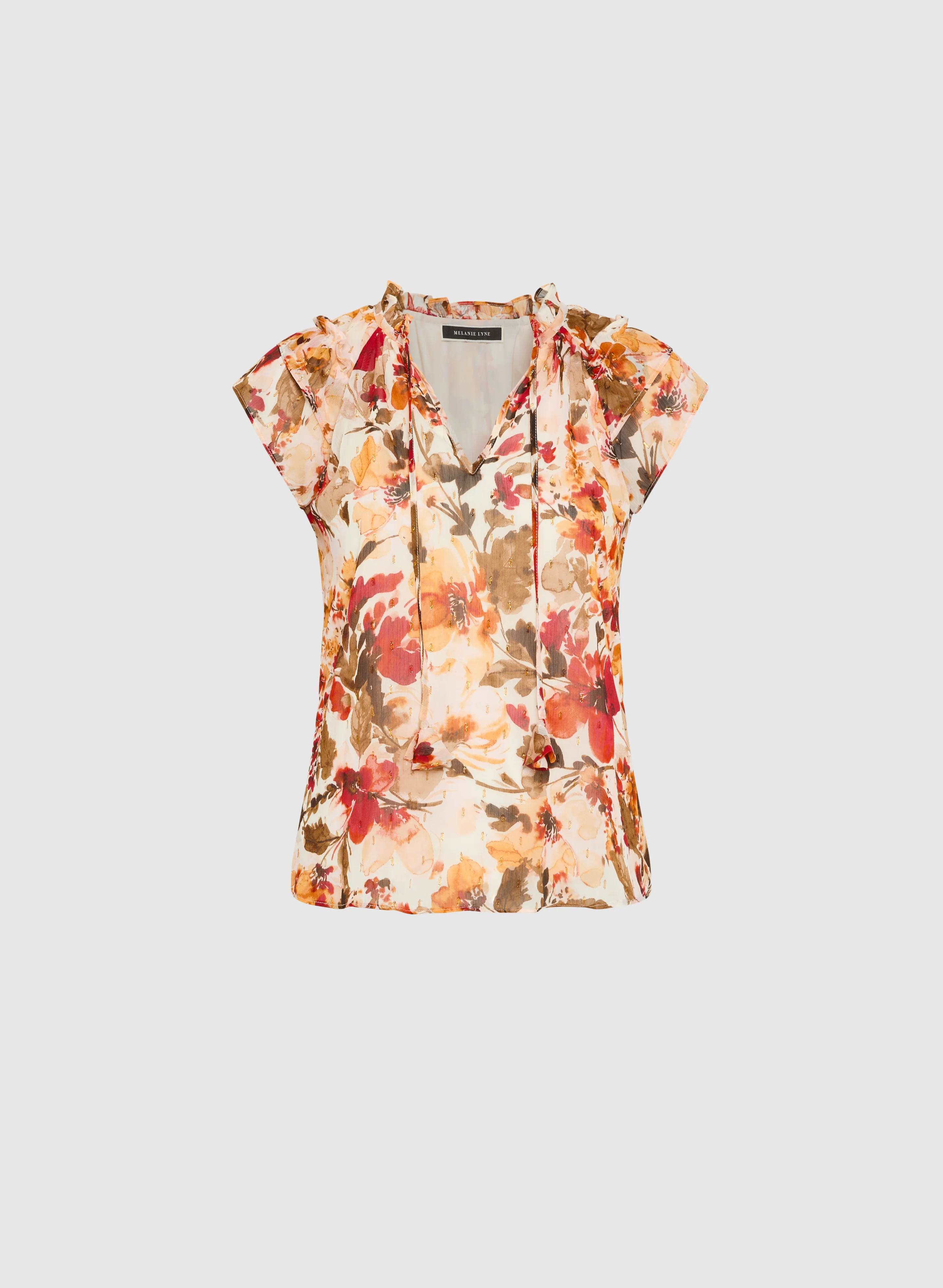 Floral Chiffon Blouse - Image 6