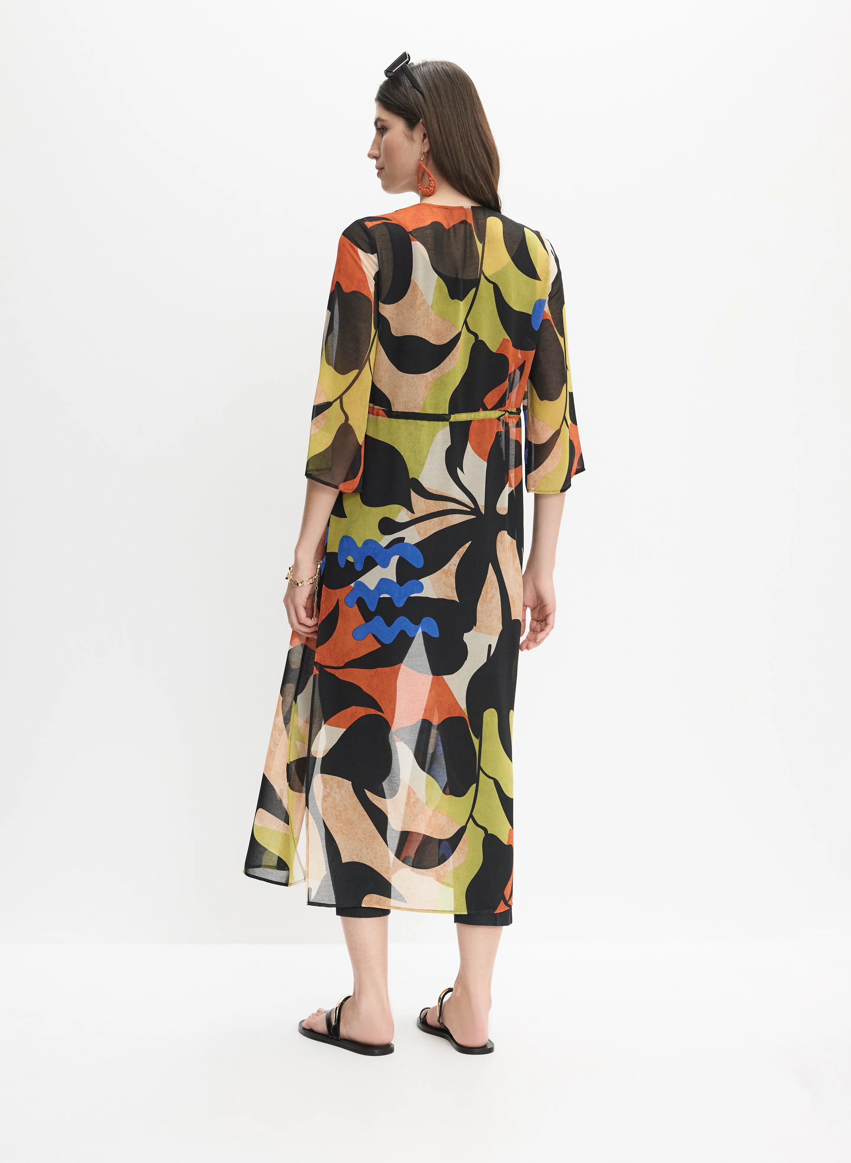 Printed Chiffon Maxi Top - Image 4