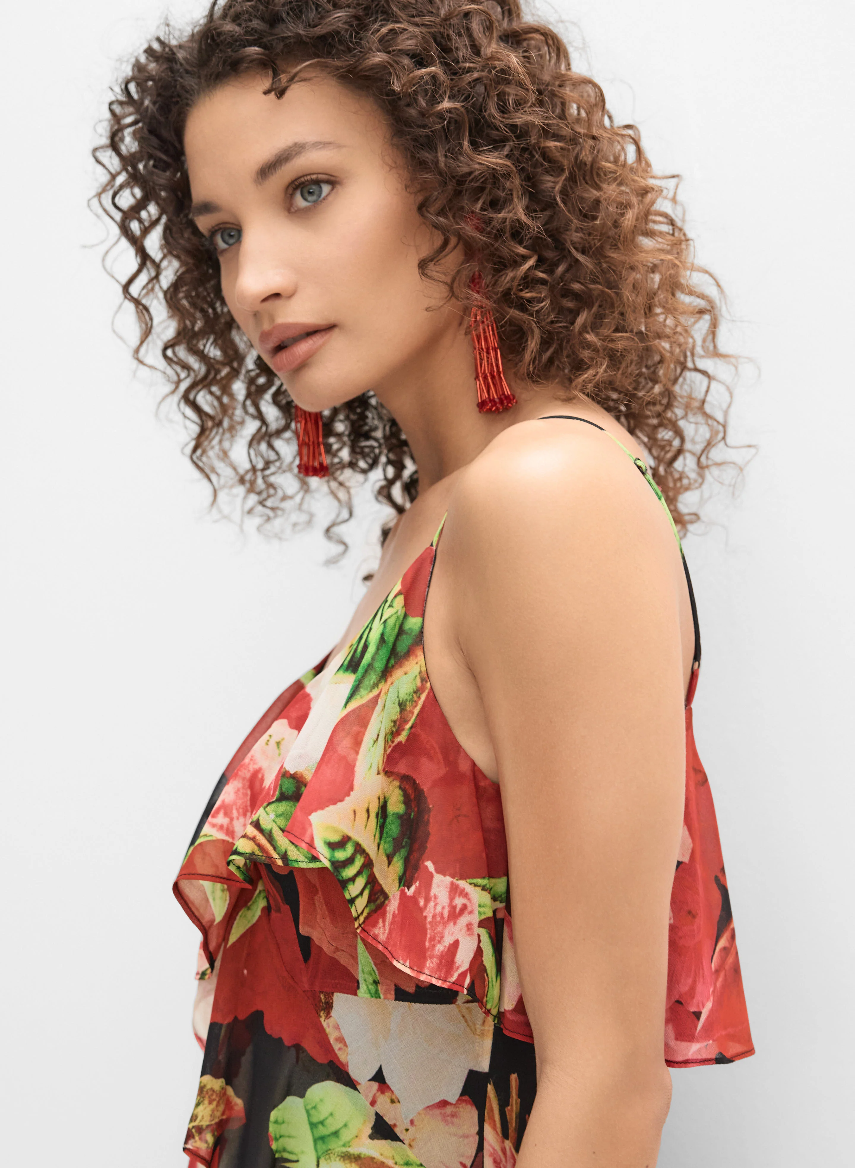 Floral Chiffon Dress - Image 3