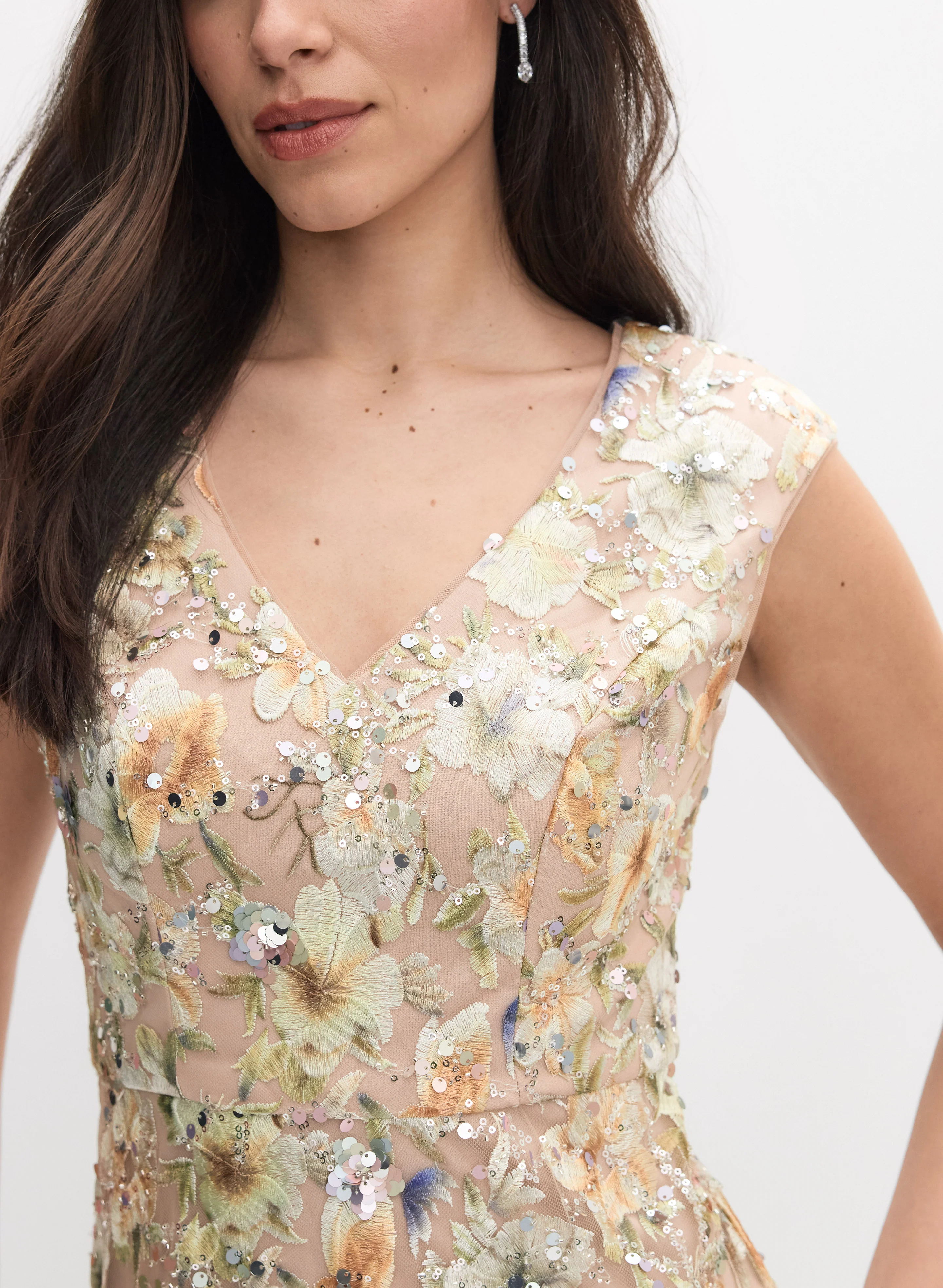 Floral Embroidered Dress - Image 5