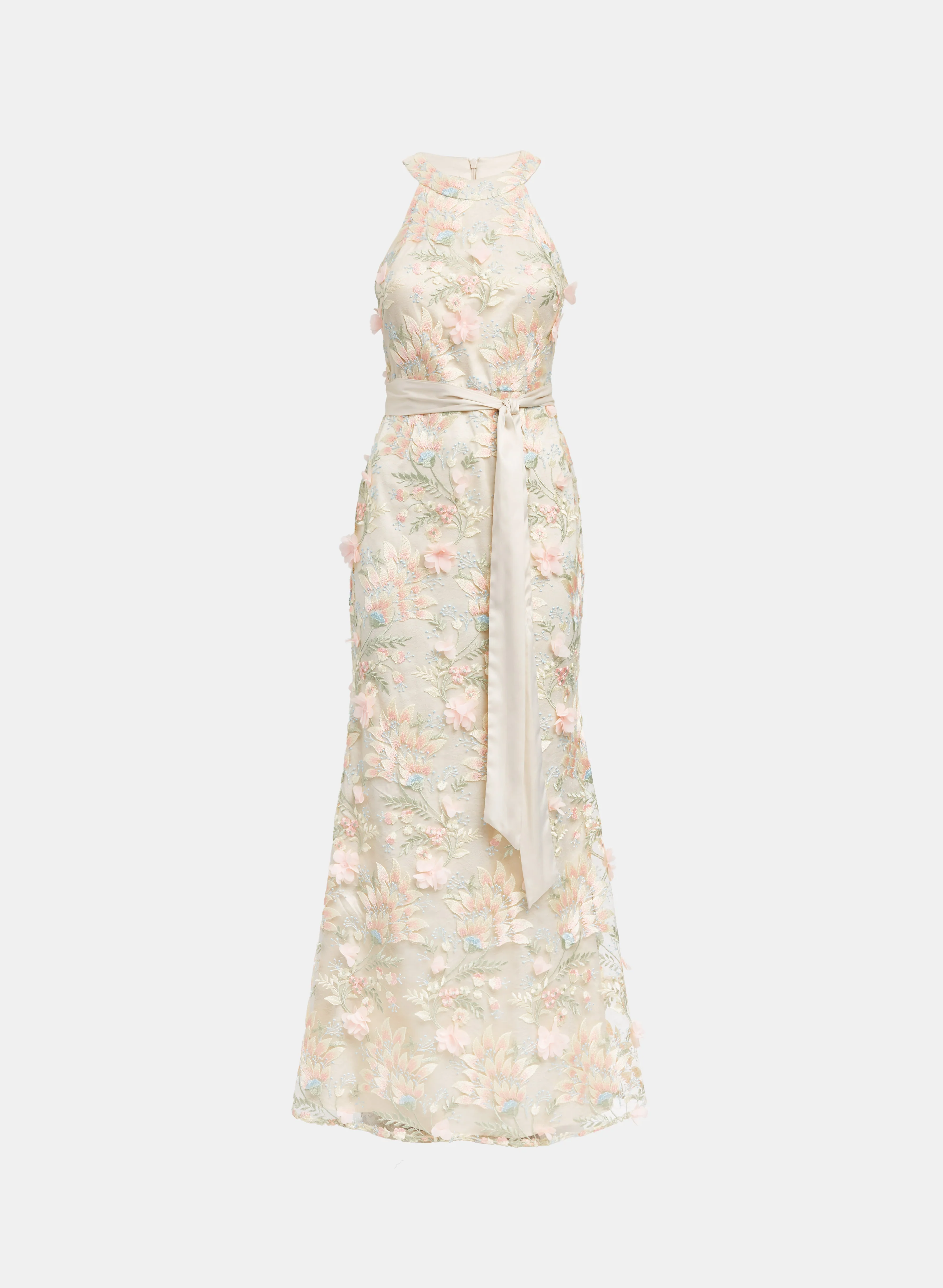 Floral Embroidered Lace Dress - Image 5