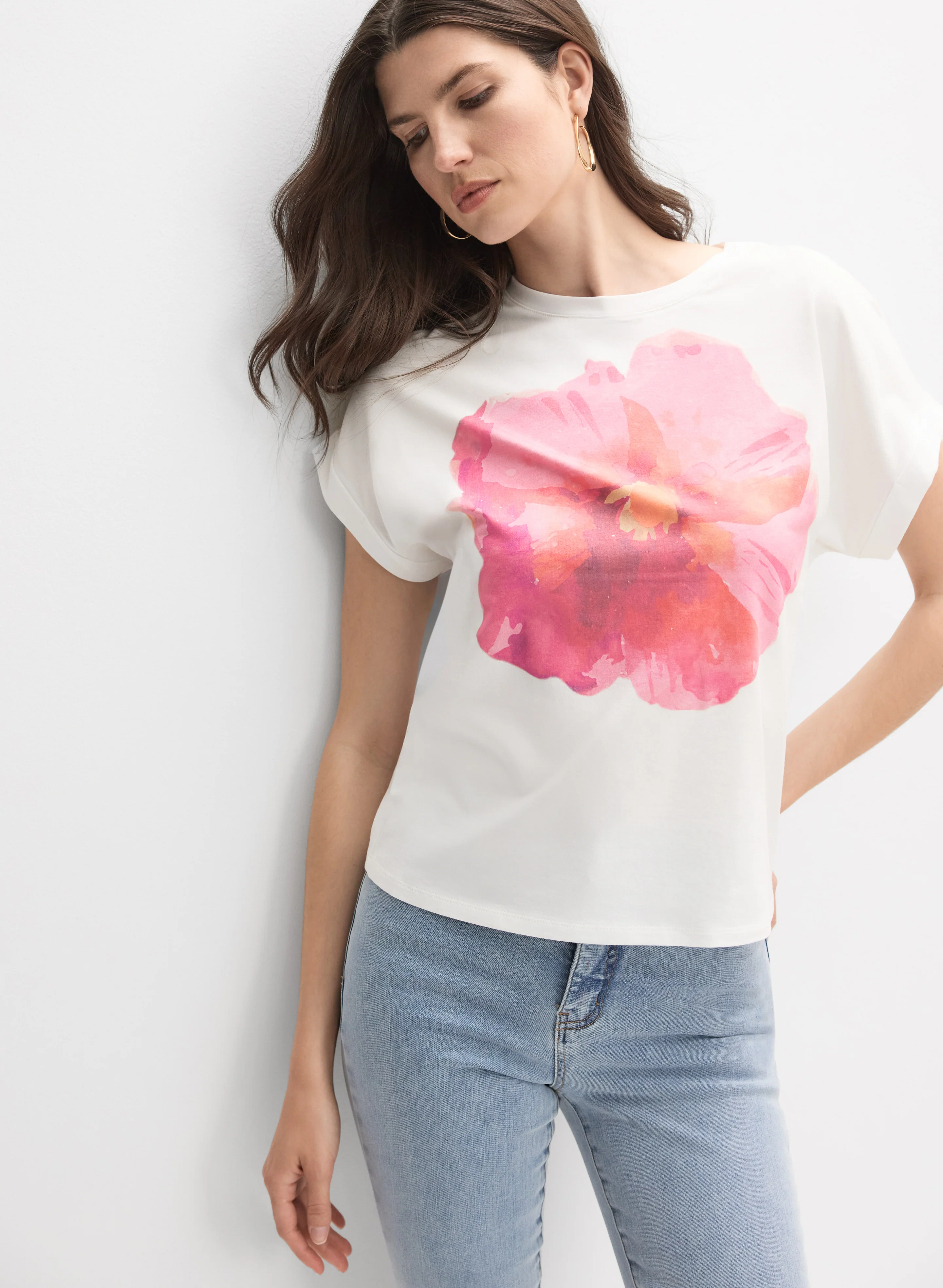 Floral Front T-Shirt - Image 5