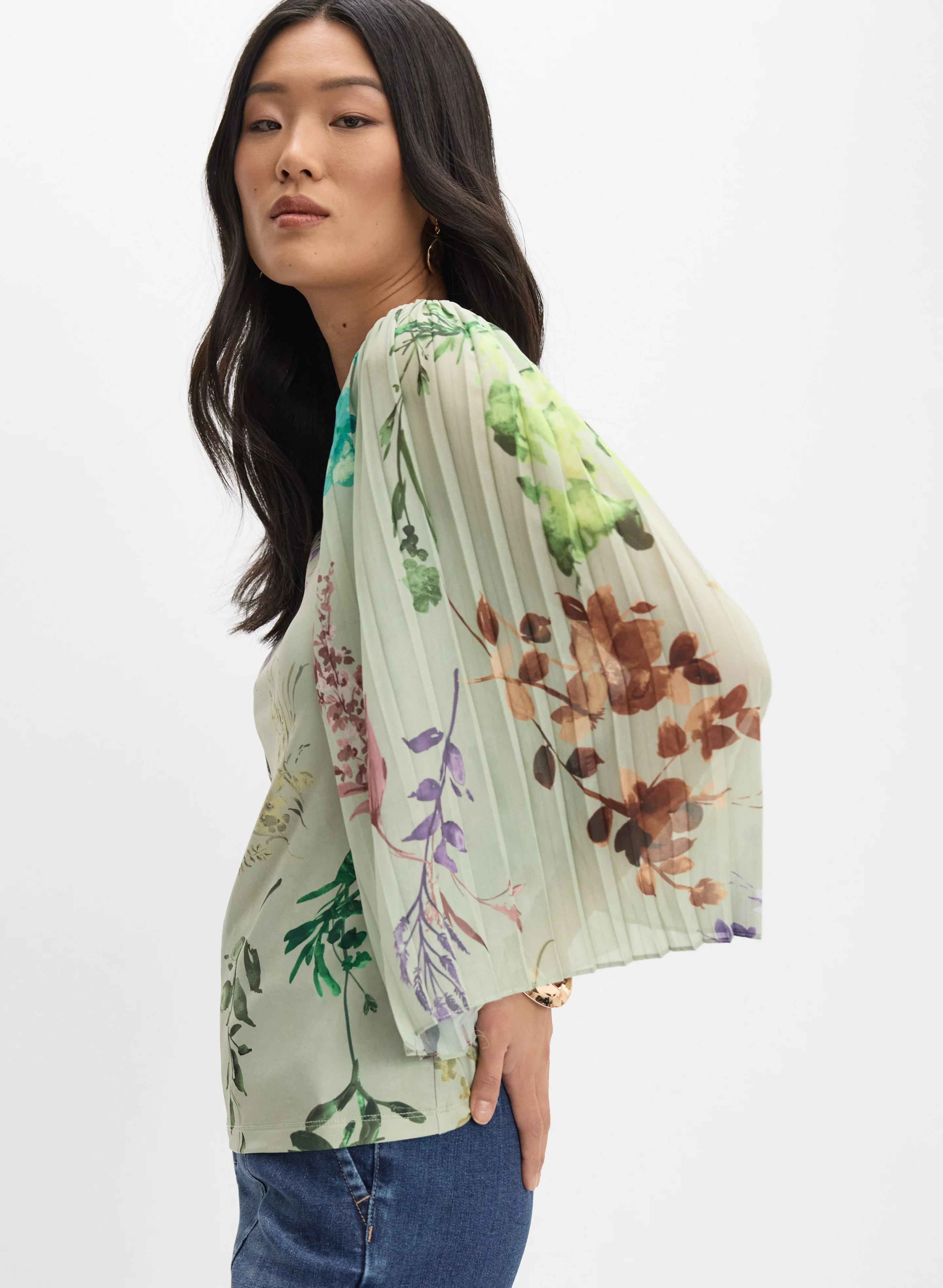 Floral Jersey Top - Image 5