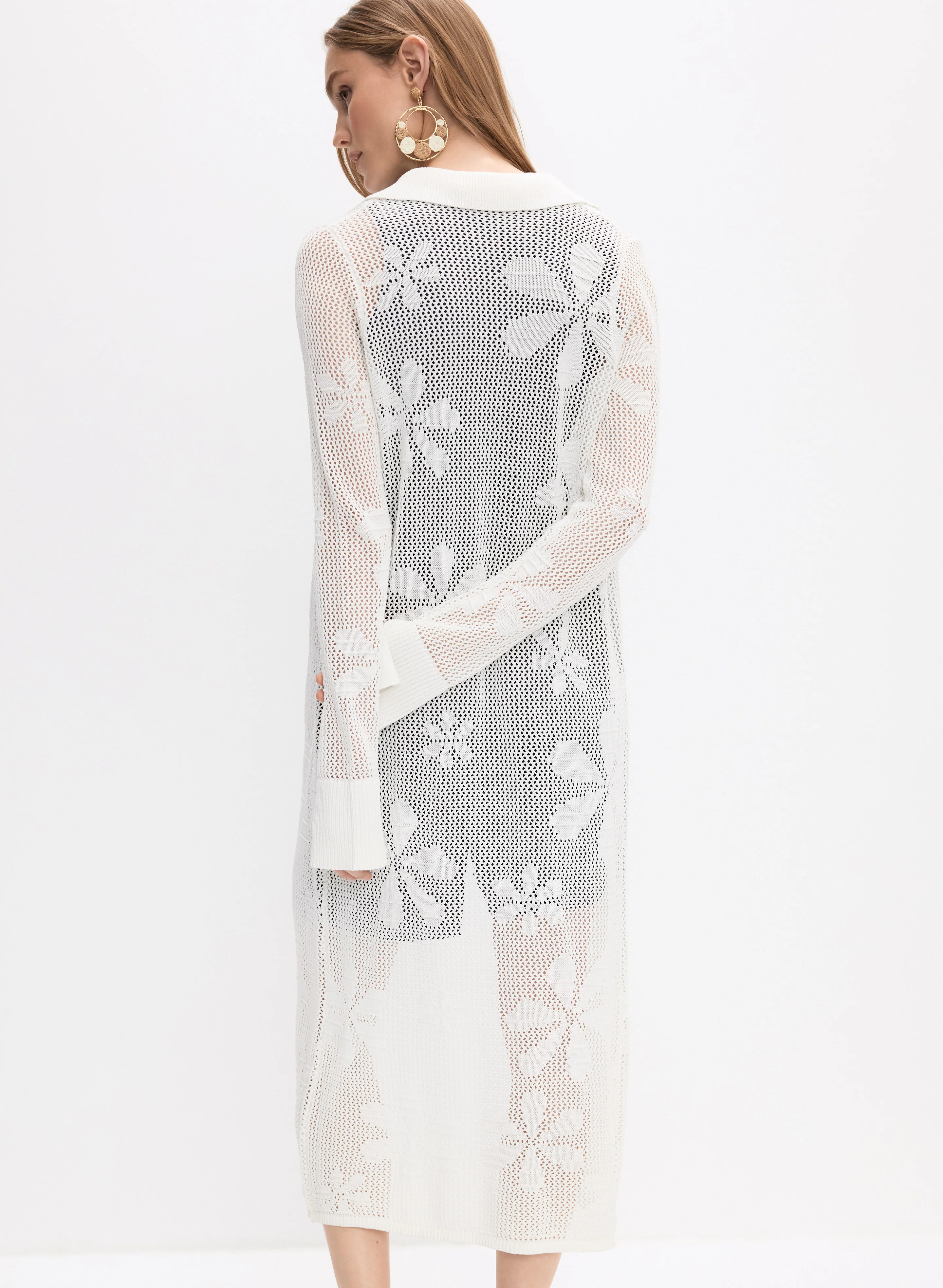 Floral Knit Cardigan - Image 3