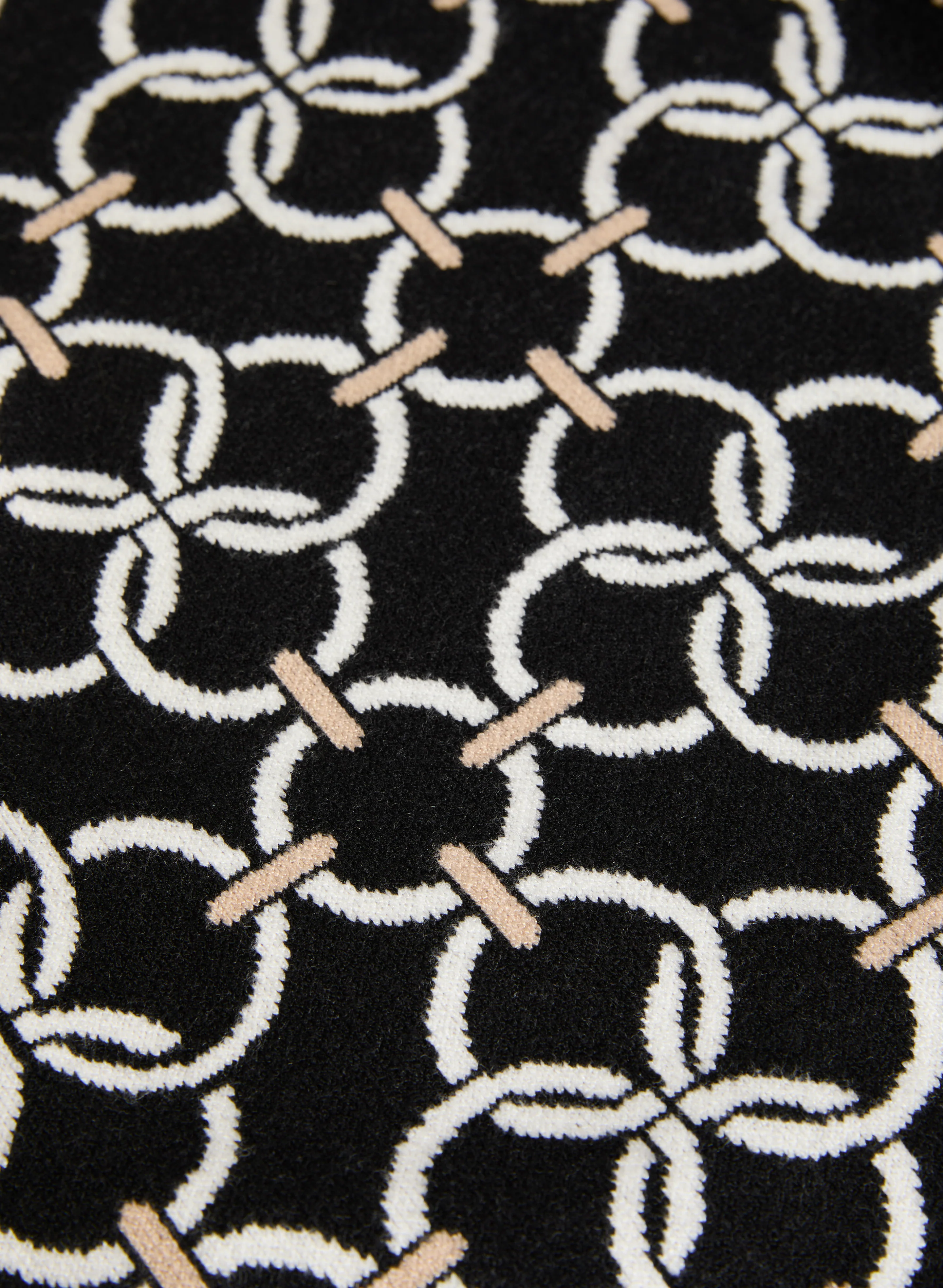 Geometric Mock Neck Sweater - Image 7