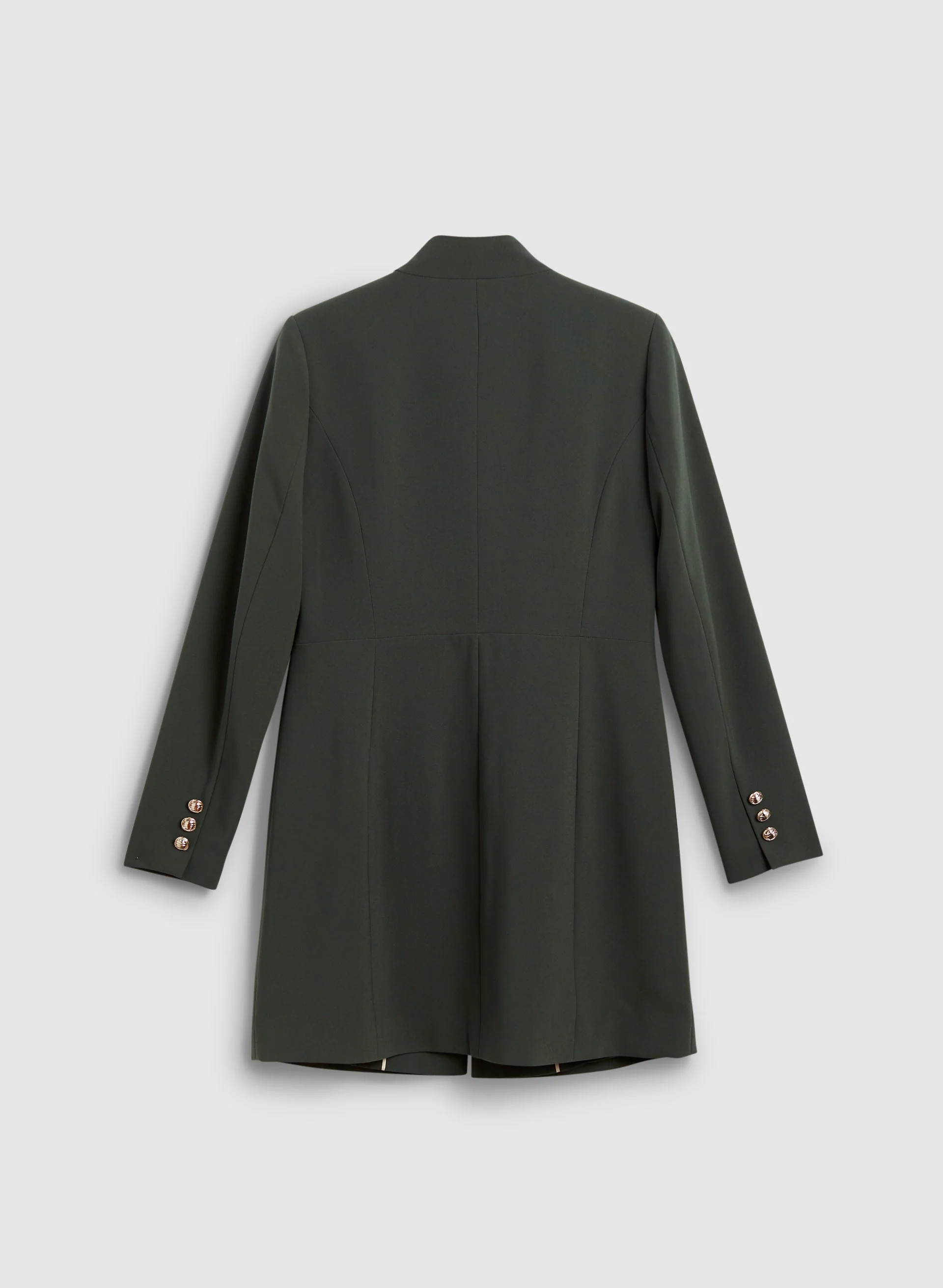 Inverted Notch Collar Redingote Jacket - Image 7