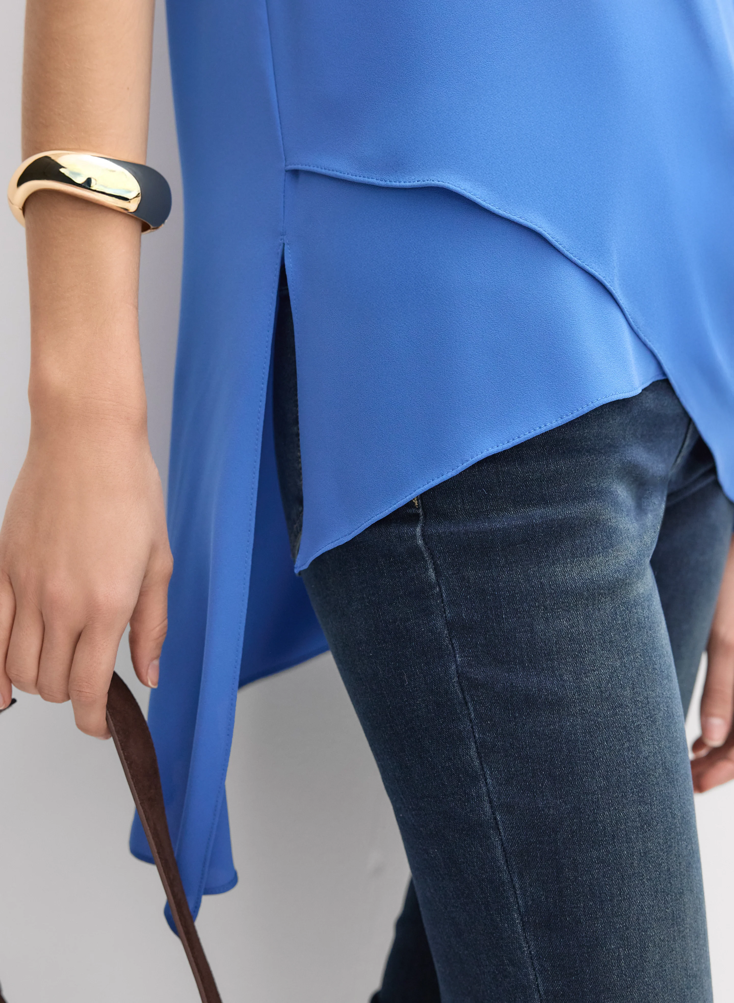 Joseph Ribkoff - Asymmetric Hem Blouse - Image 2