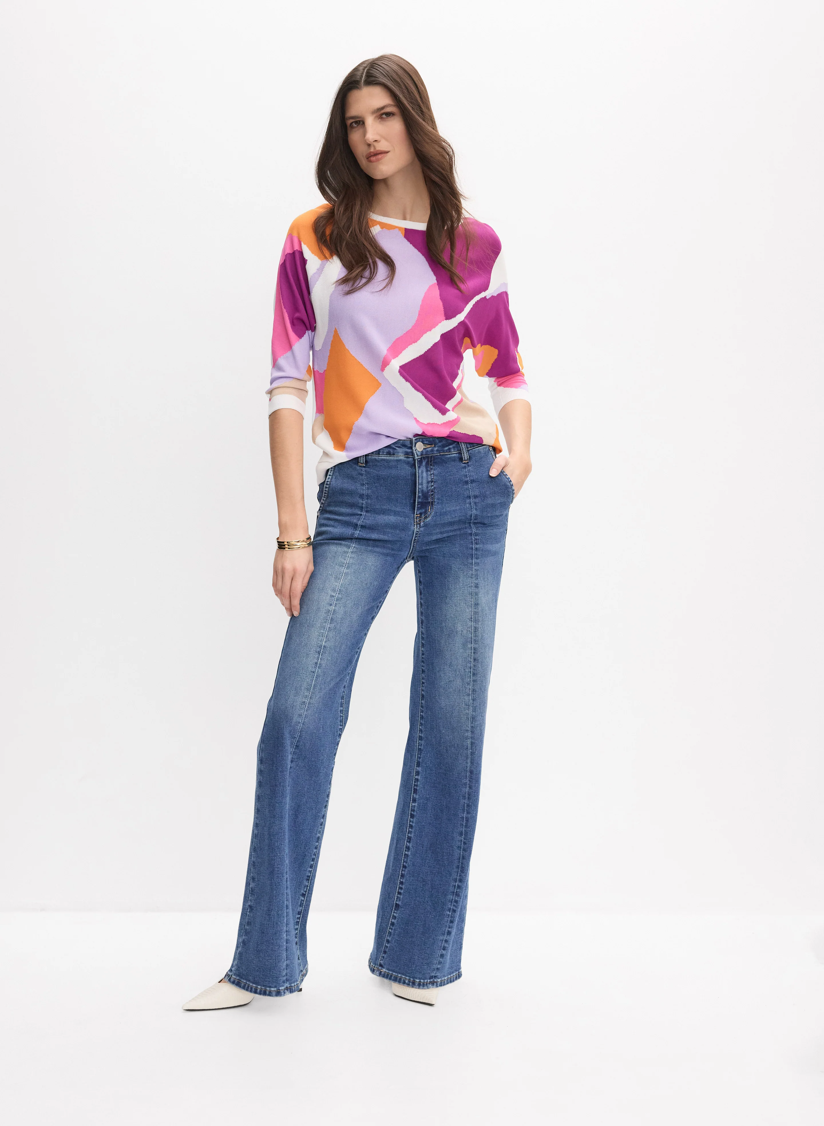 Joseph Ribkoff - Colour Block Pullover - Image 3
