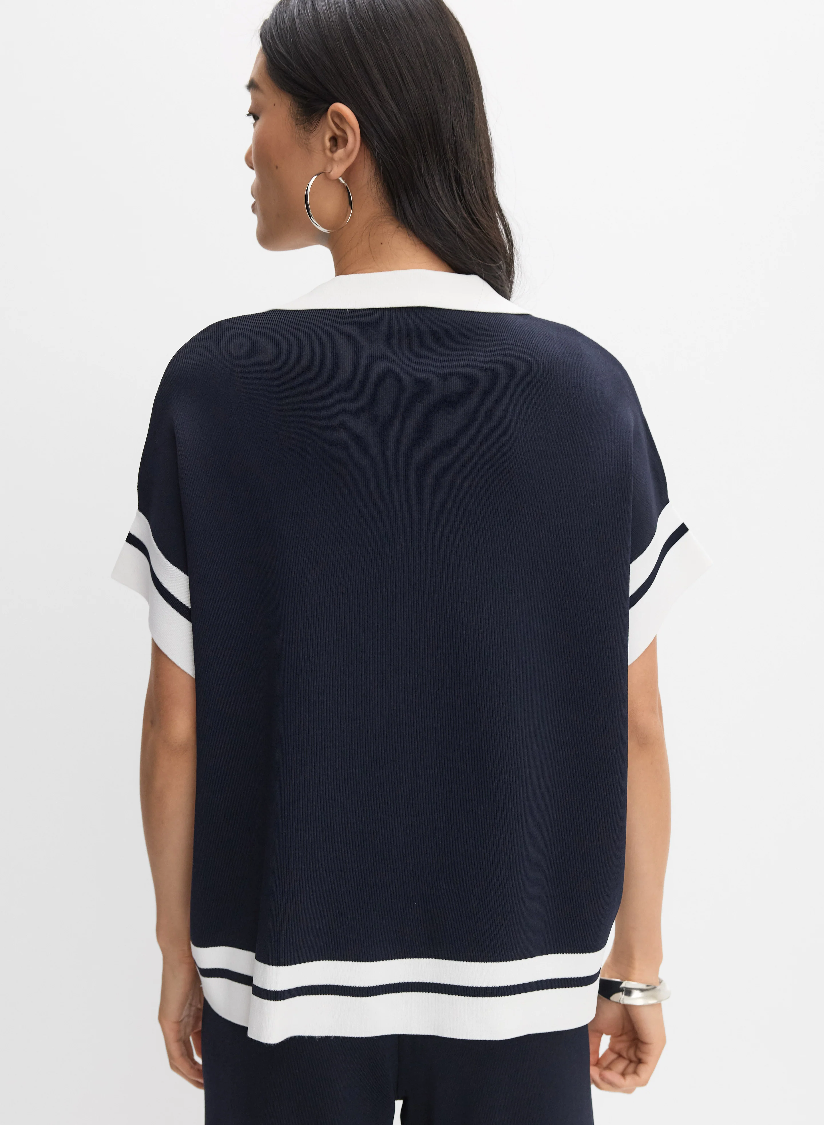 Joseph Ribkoff - Contrast Trim Sweater - Image 4