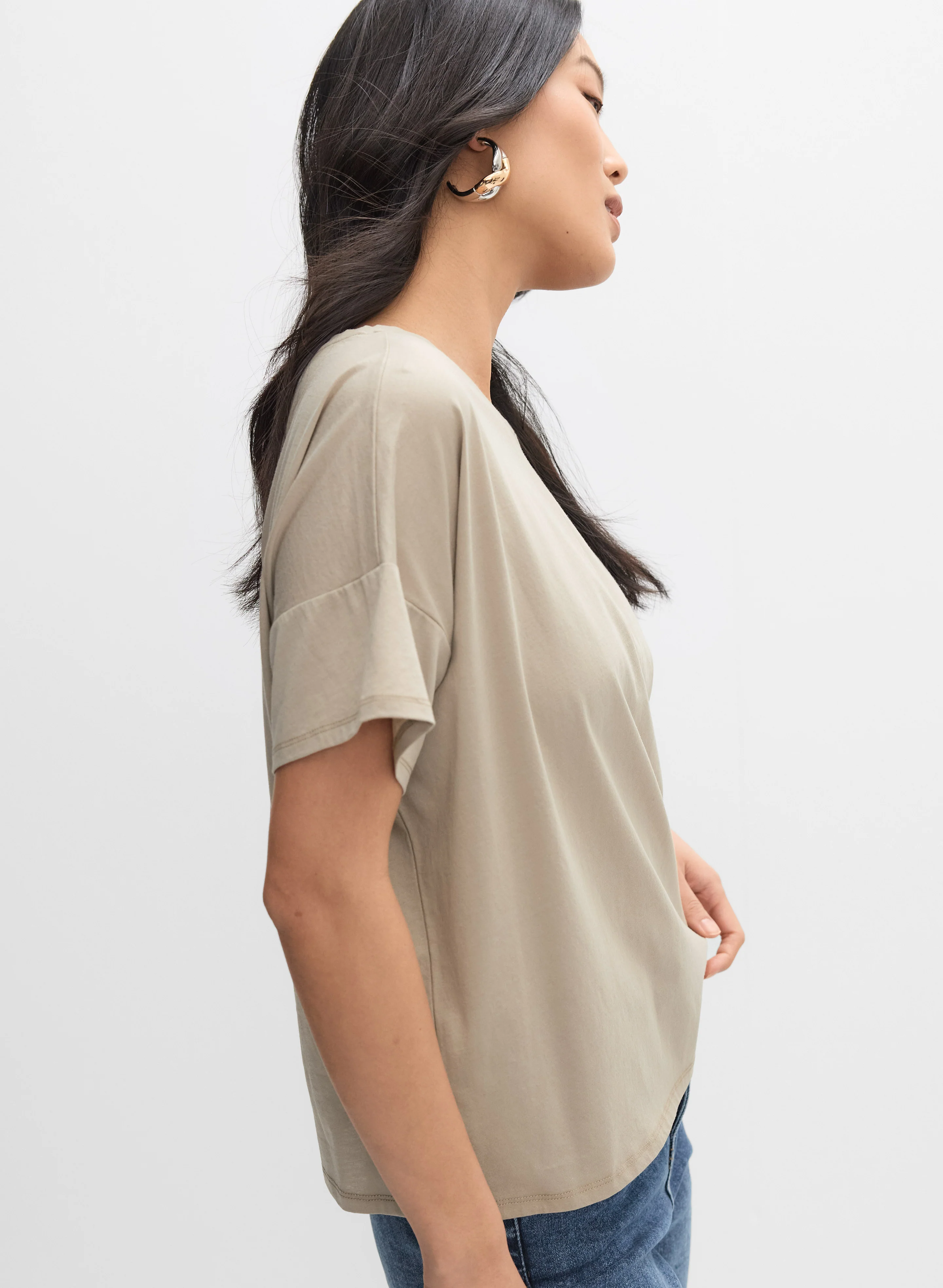 Joseph Ribkoff - Cotton T-Shirt - Image 5